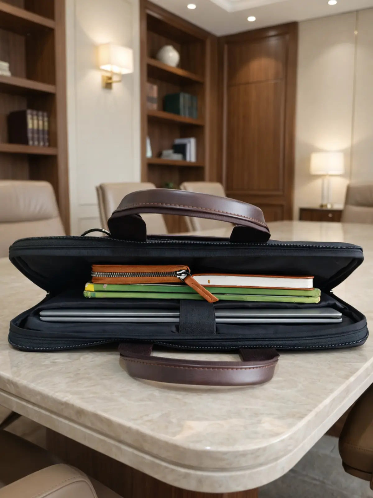 Summit Vector Laptop Messenger Bag - Black