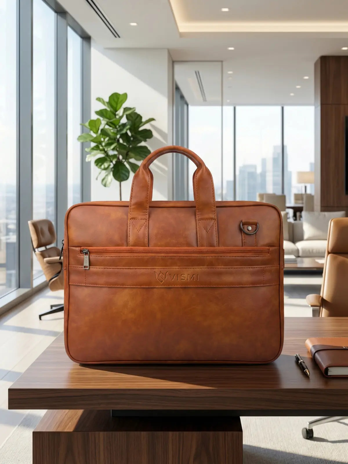 Timeless Neo Laptop Bag - Tan