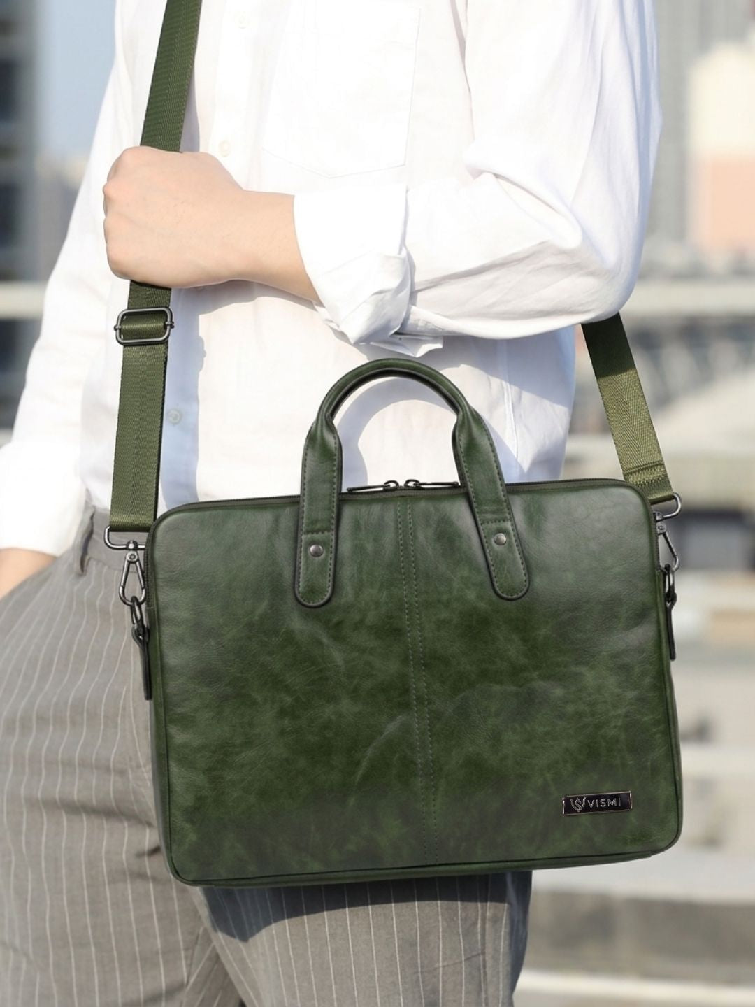 Timeless Kairo Laptop Bag - Olive Green