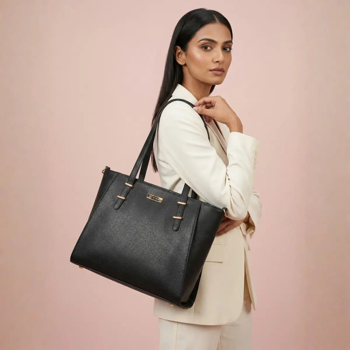 Timeless Contour Laptop Handbags - Black