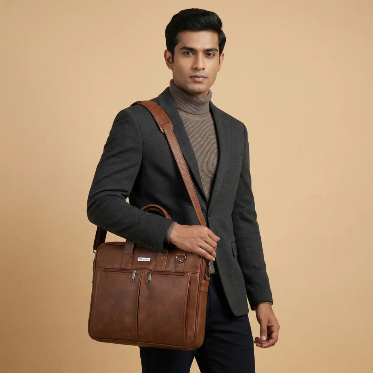 Timeless Neo Laptop Bag - Coffee Brown
