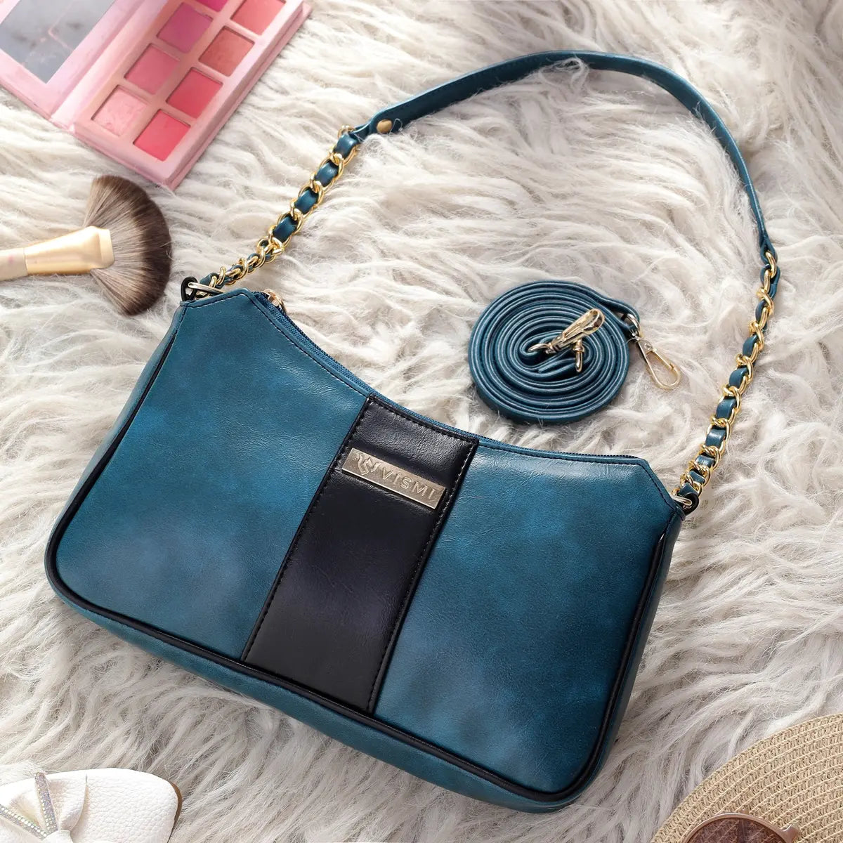 Special Rakhi Gift Combo - Men Sling Bag + Women Handbag