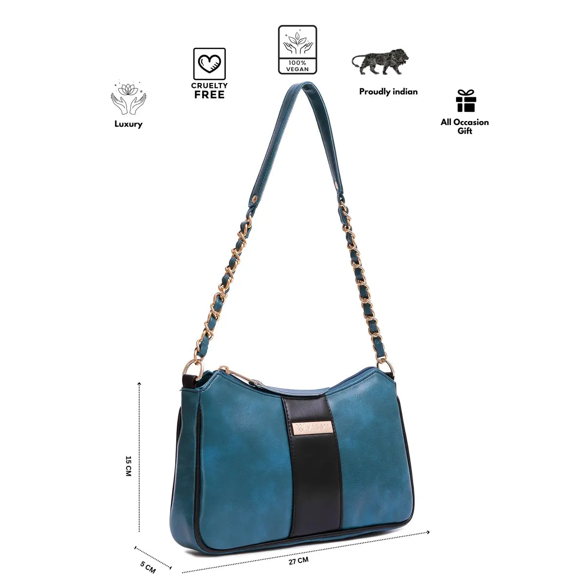 Special Rakhi Gift Combo - Men Sling Bag + Women Handbag
