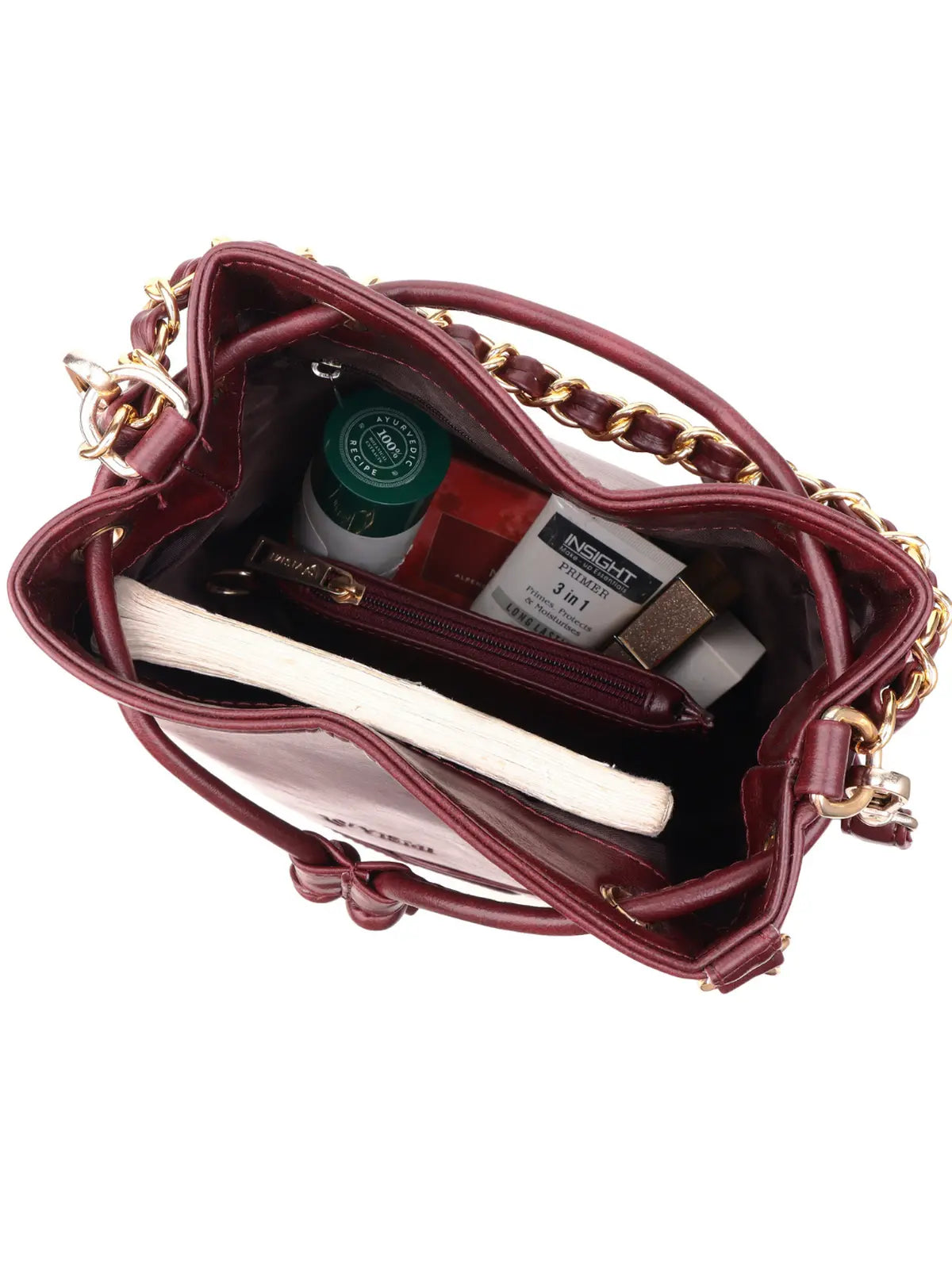Timeless Charm Evening Bag - Wine