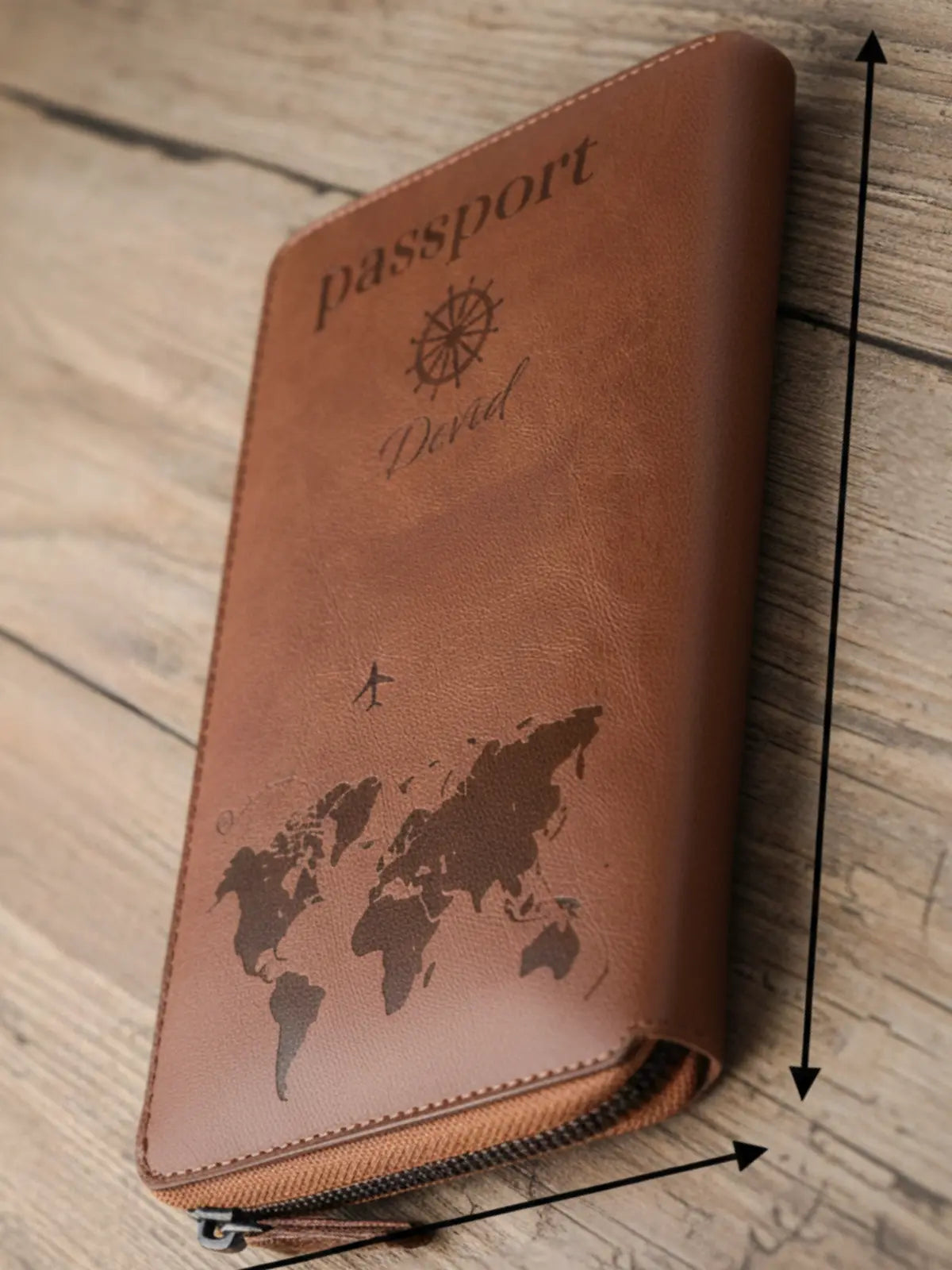 Formé Zip Folio - Tan