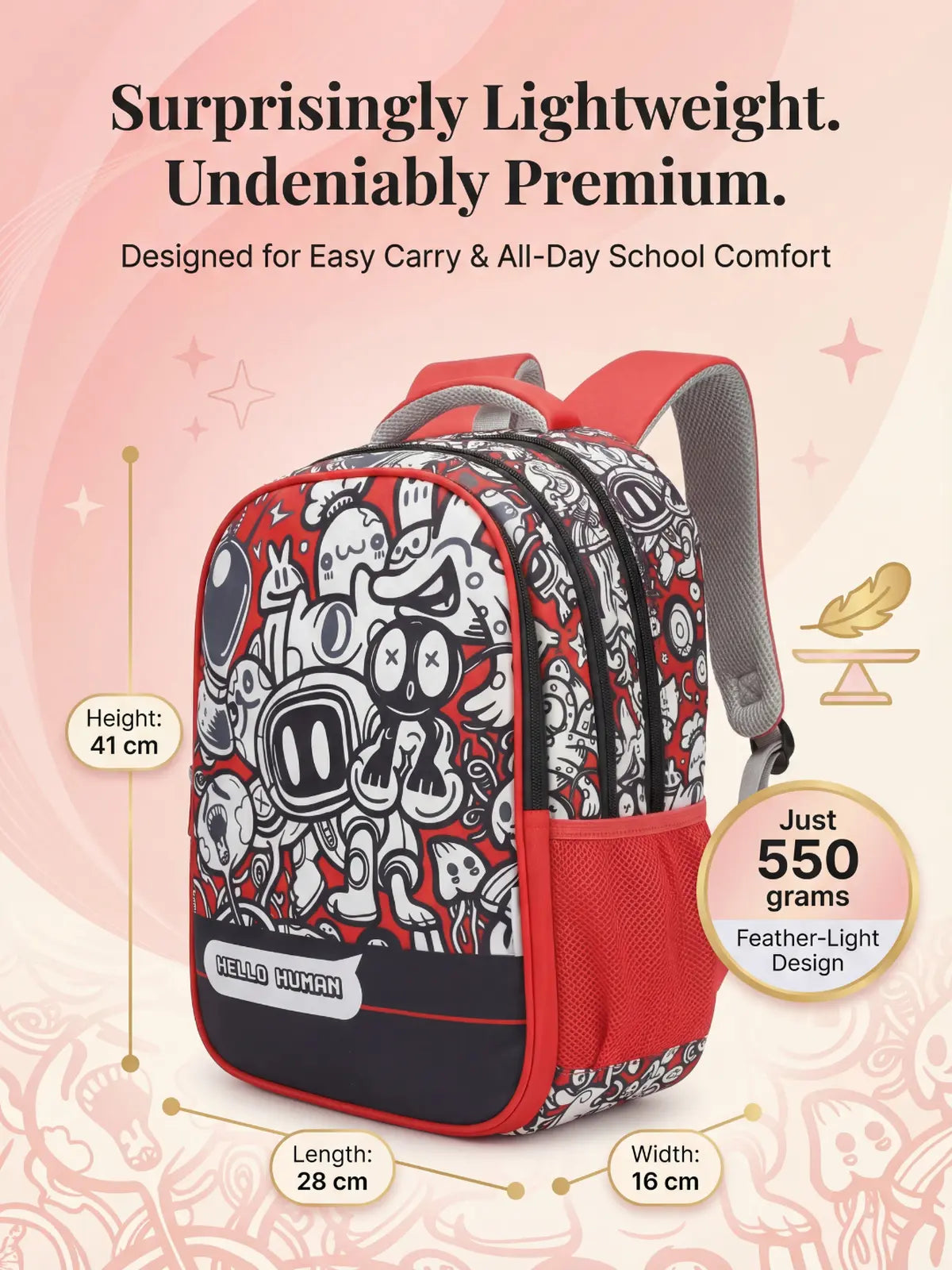 Everyday Essentials Elementary School Bag - Robot