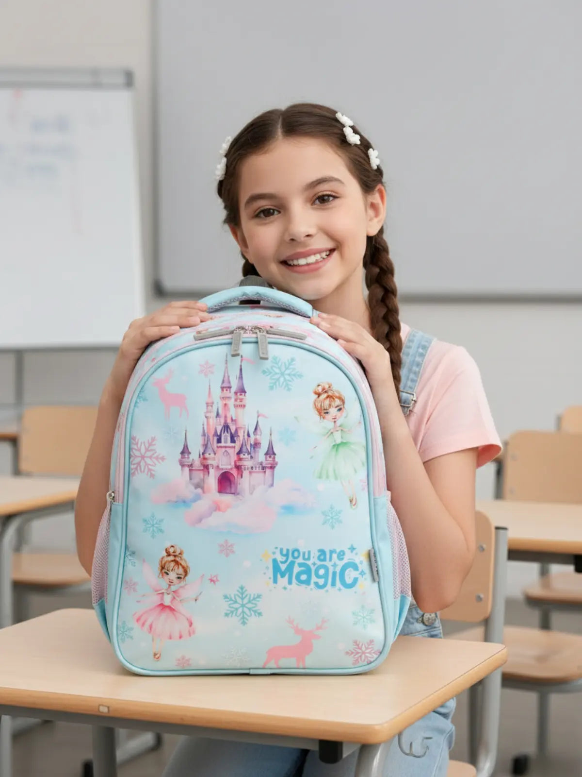 Everyday Essentials Elementary School Bag-Frozen Princess Blue