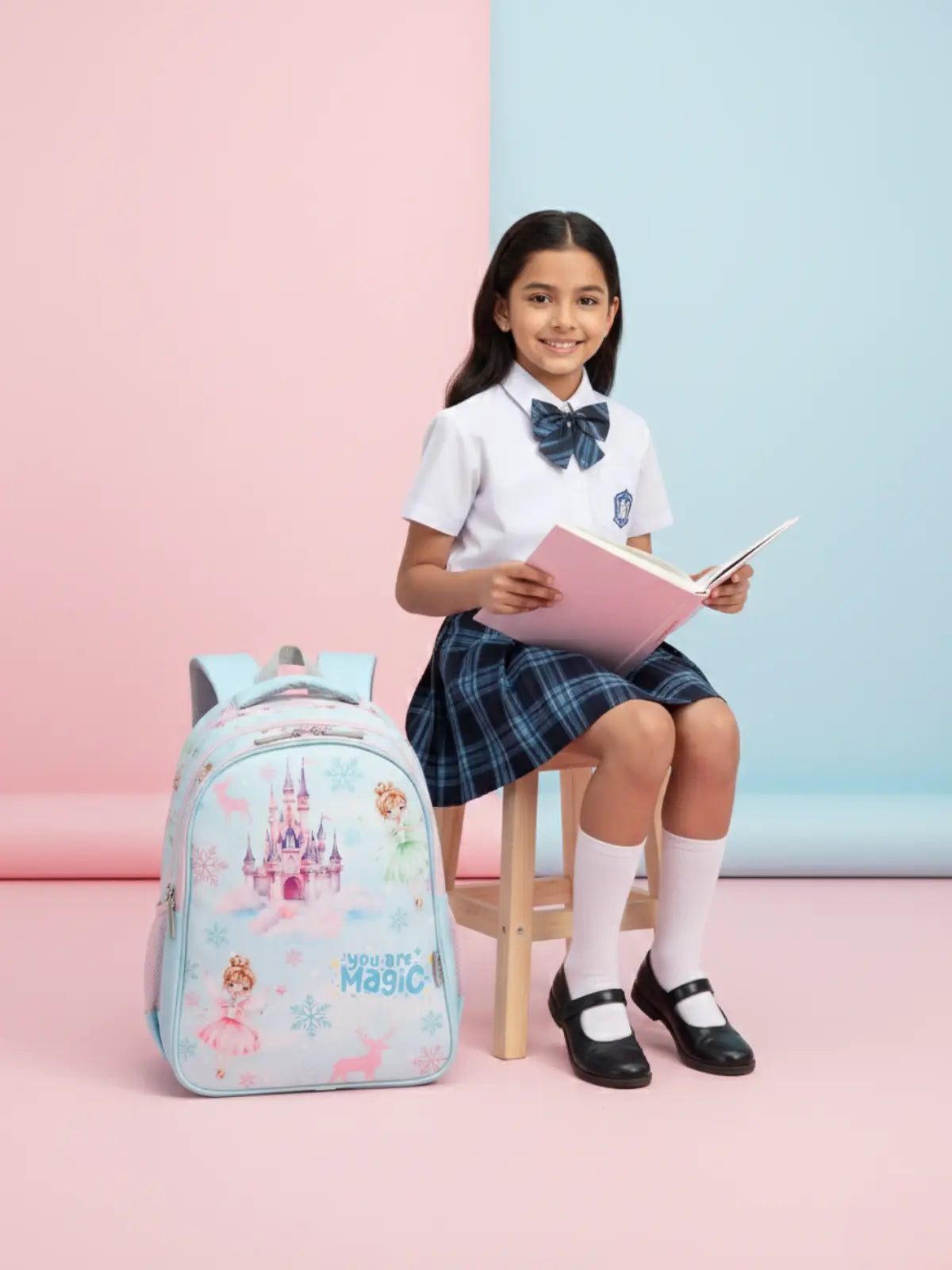 Everyday Essentials Elementary School Bag-Frozen Princess Blue