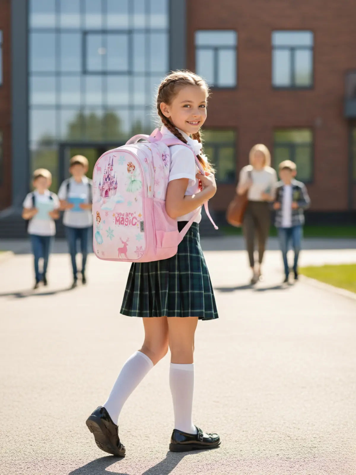 Everyday Essentials Elementary School Bag-Frozen Princess Pink