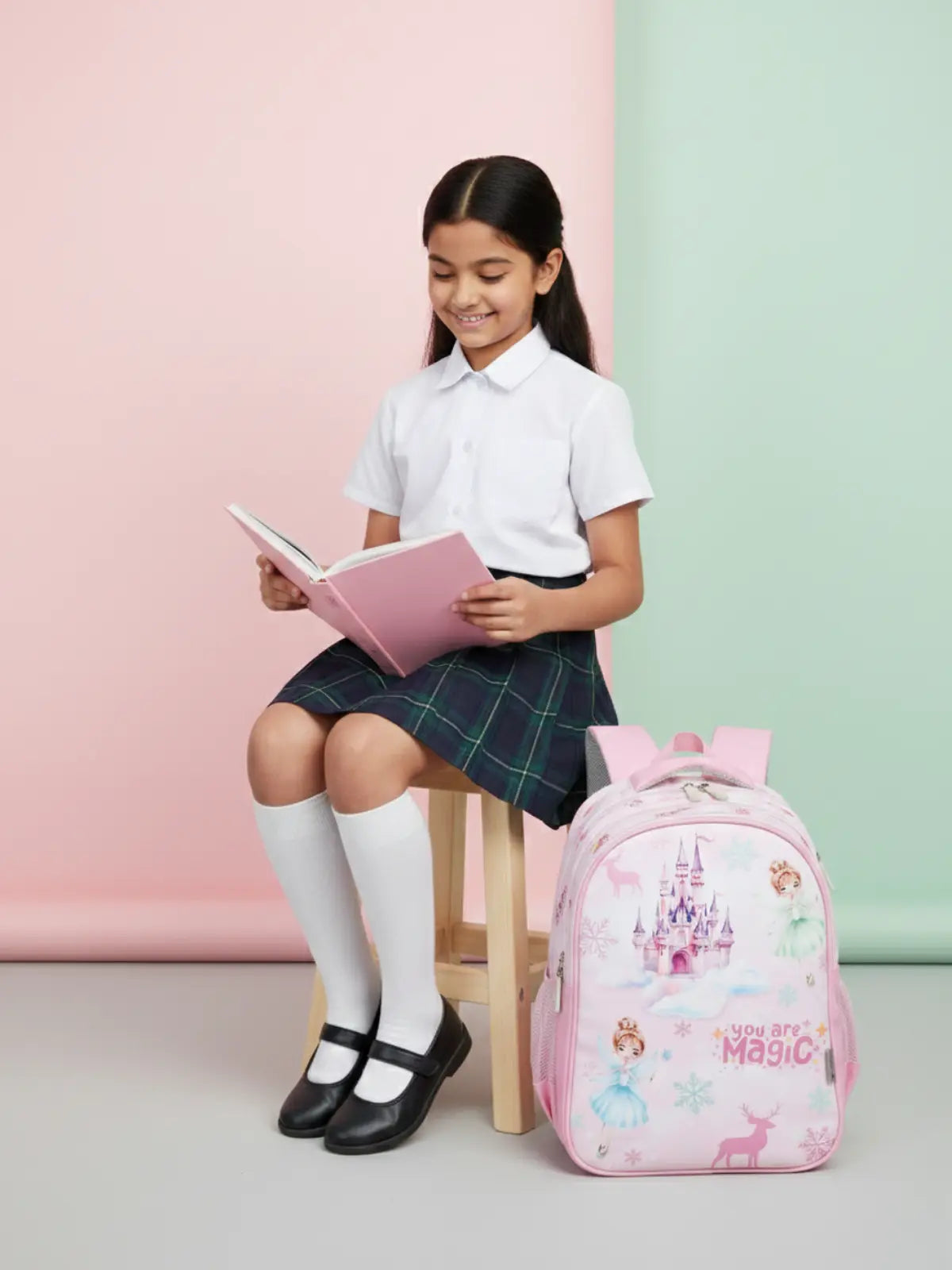 Everyday Essentials Elementary School Bag-Frozen Princess Pink