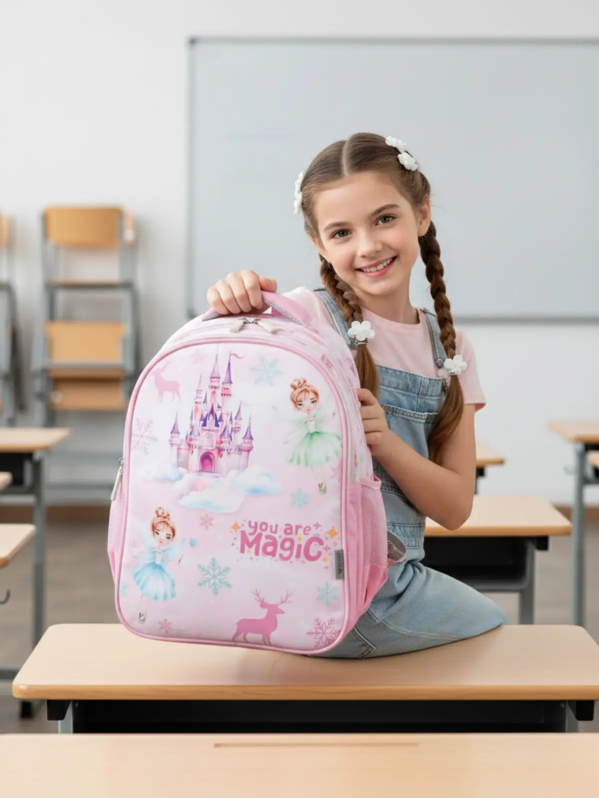 Everyday Essentials Elementary School Bag-Frozen Princess Pink