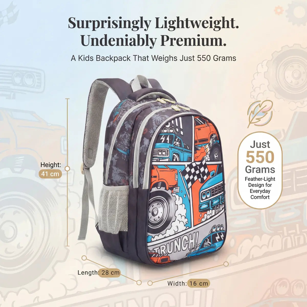 Everyday Essentials Elementary School Bag - Mustang Marvel