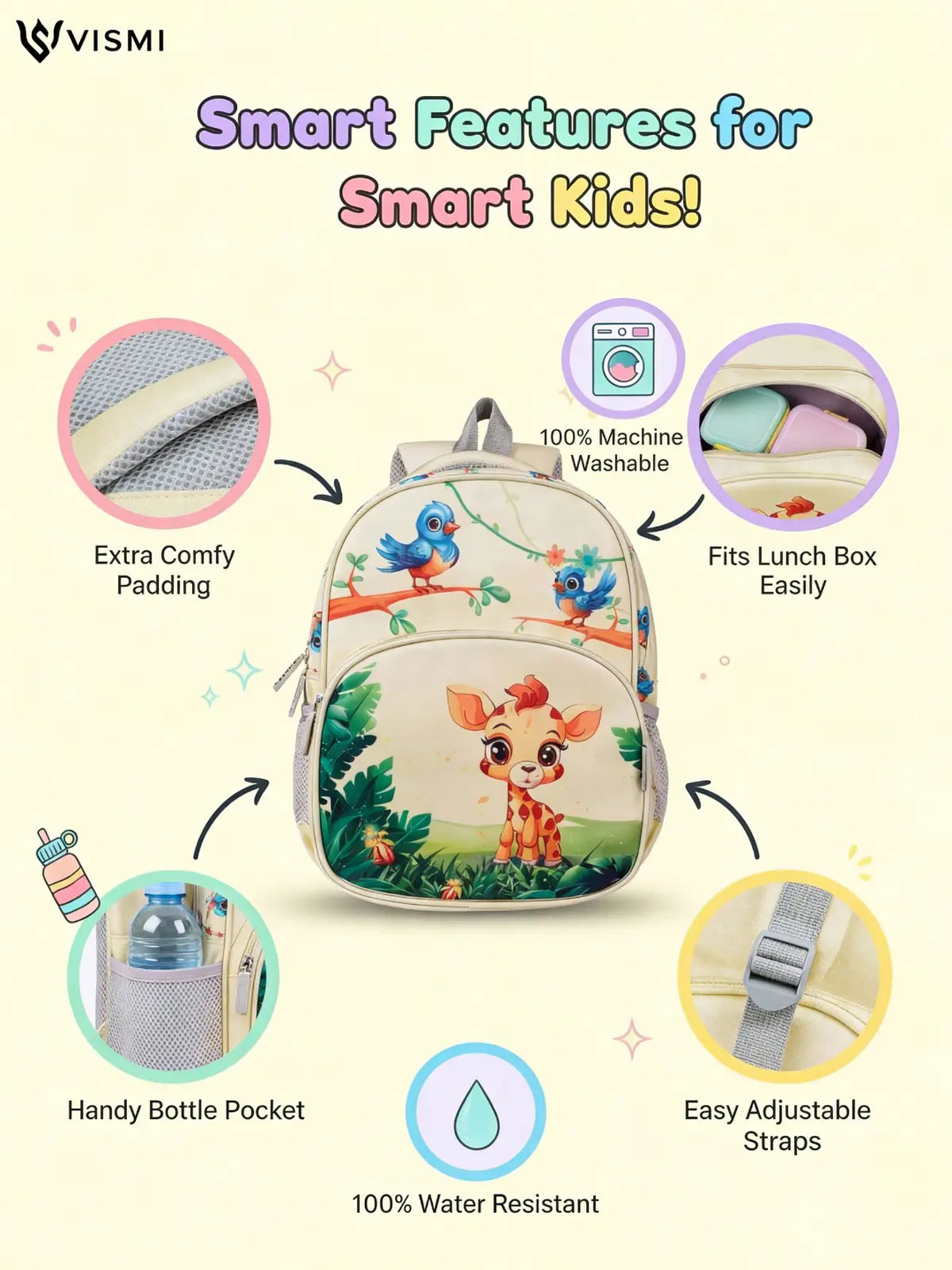 Everyday Essentials Pre School Bag - Safari Jungle