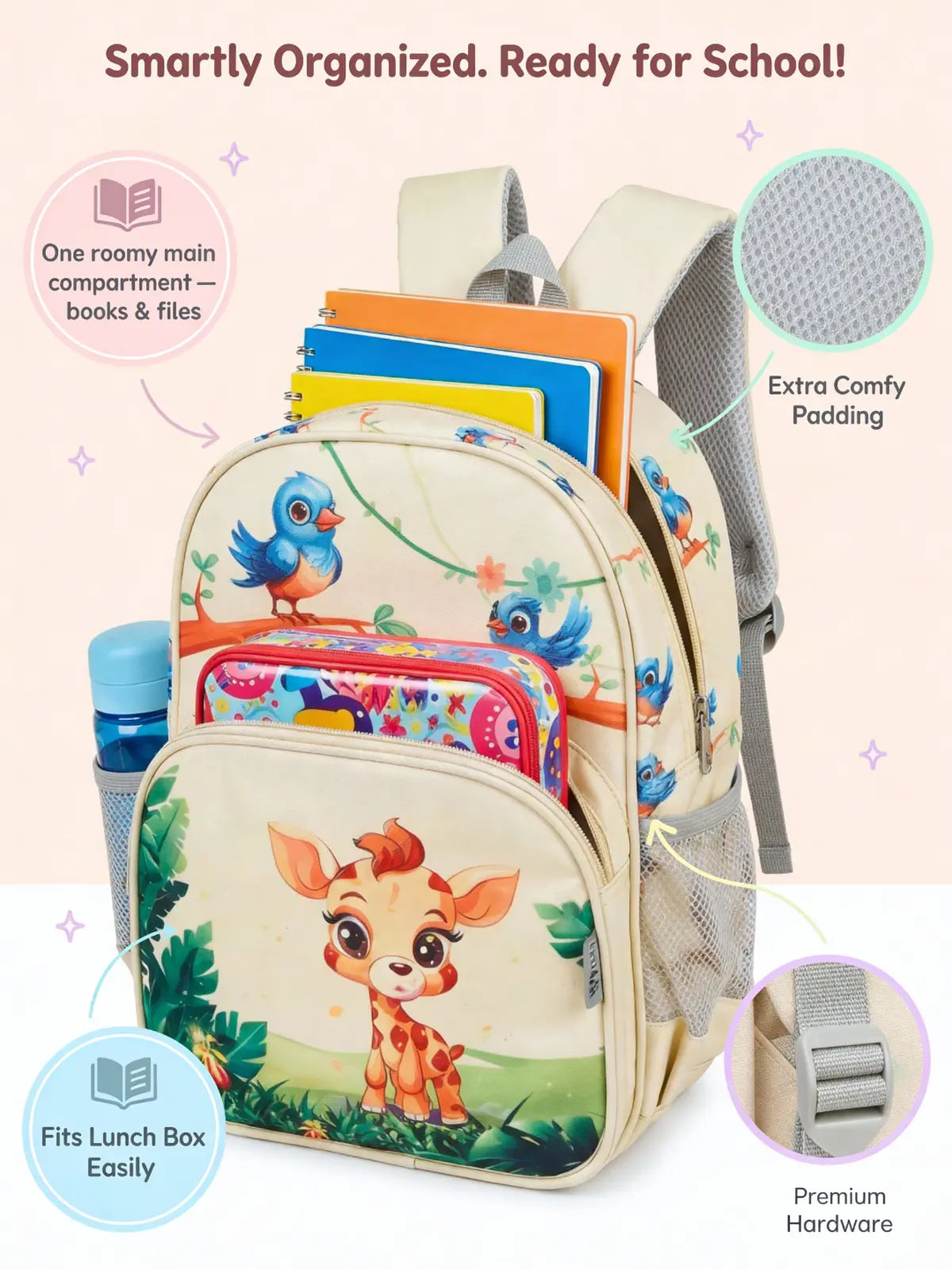 Everyday Essentials Pre School Bag - Safari Jungle