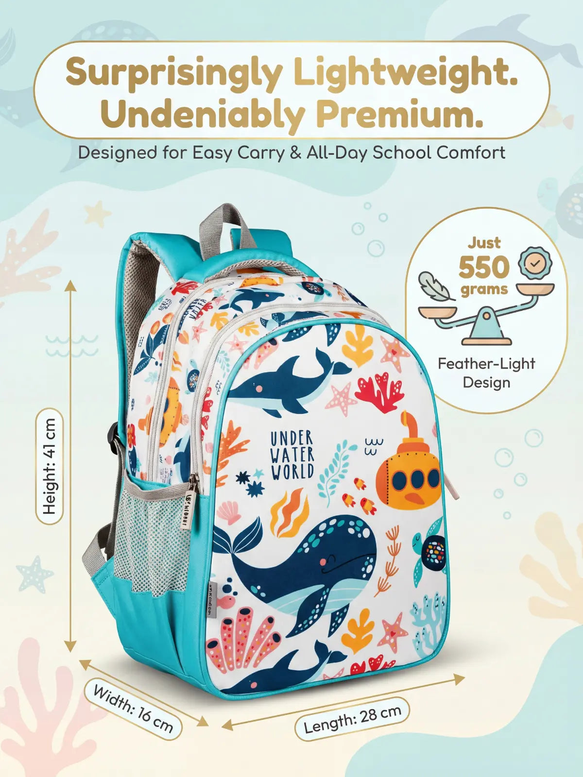 Everyday Essentials Elementary School Bag - Under Water
