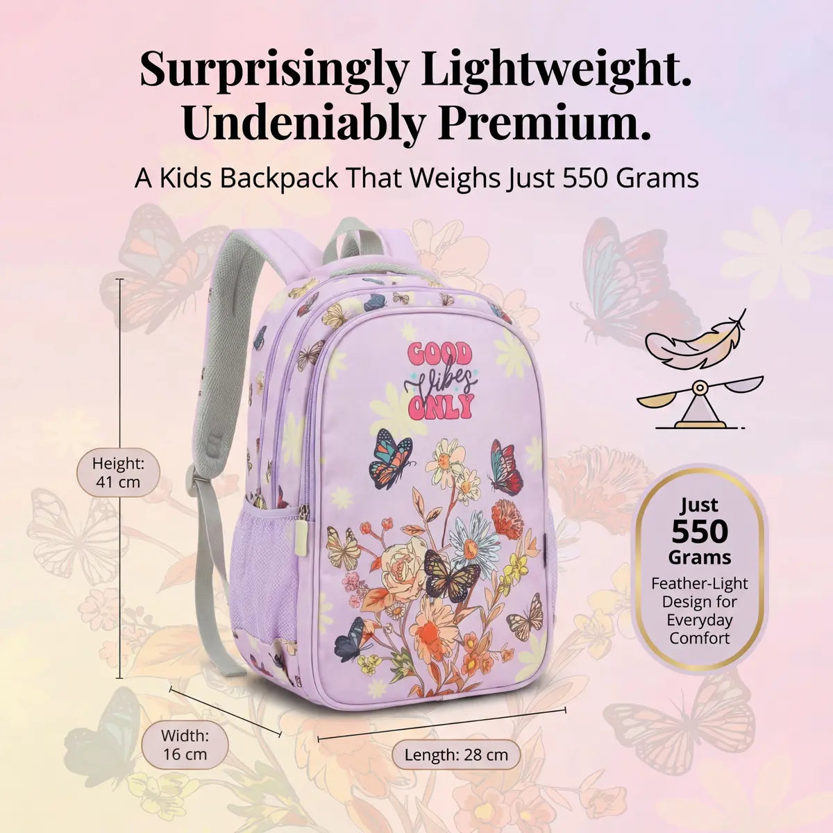 Everyday Essentials Elementary School Bag - Floral