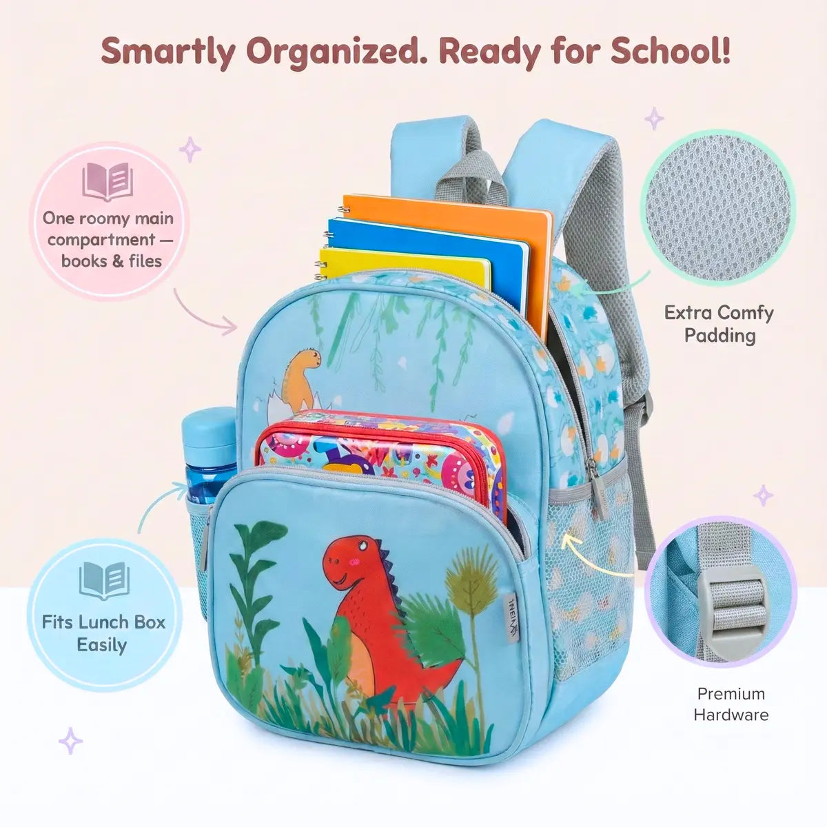 Everyday Essentials Pre School Bag - Dinosaur