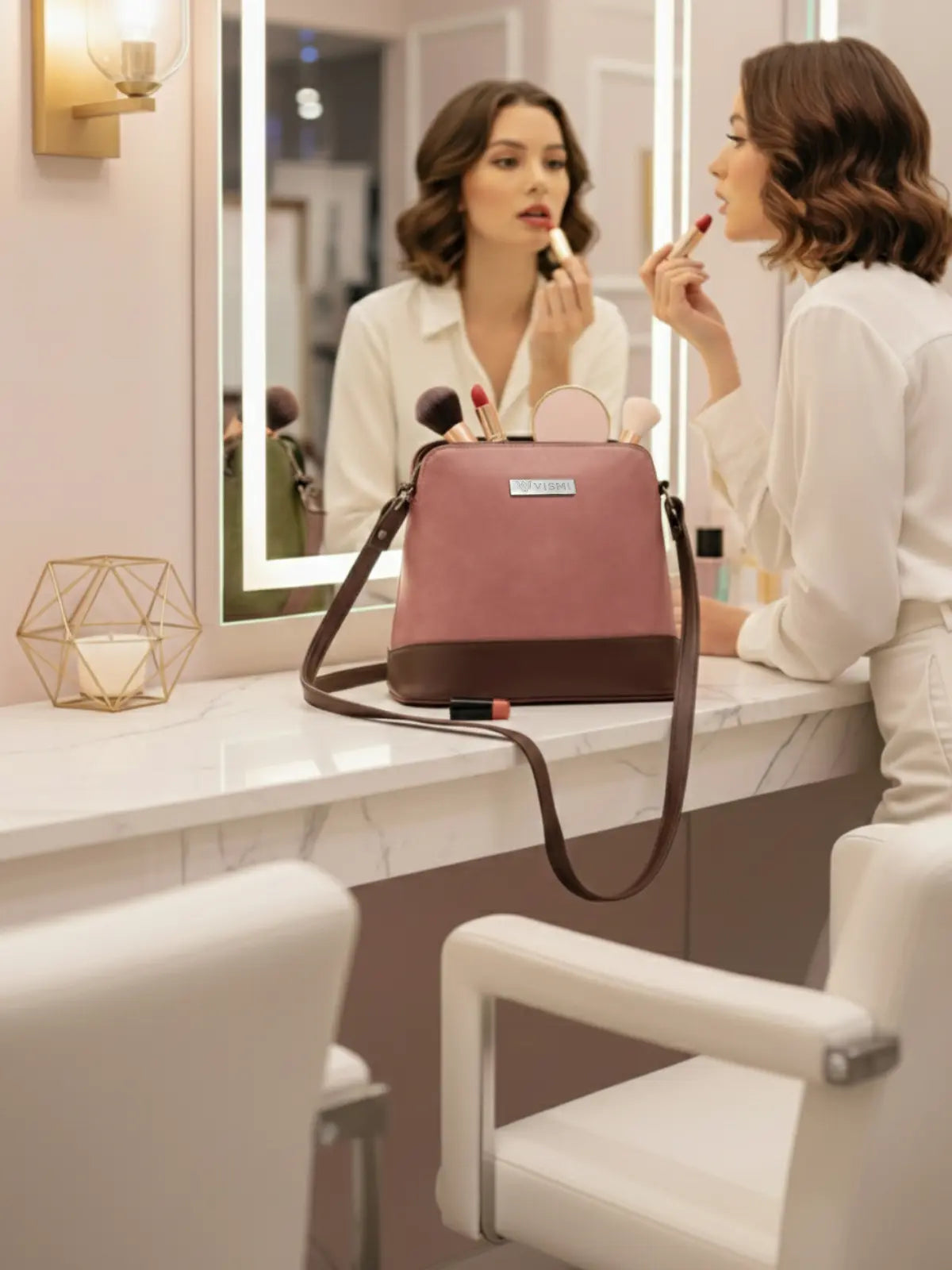 Timeless Luxe Women's Sling Bag - Blush Pink