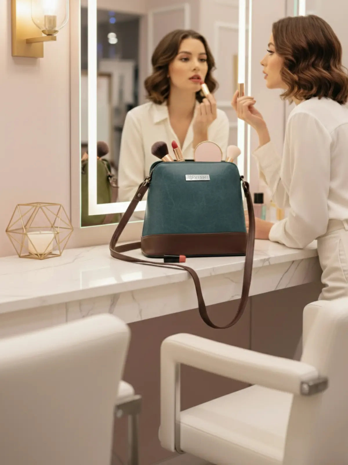 Timeless Luxe Women's Sling Bag - Teal blue