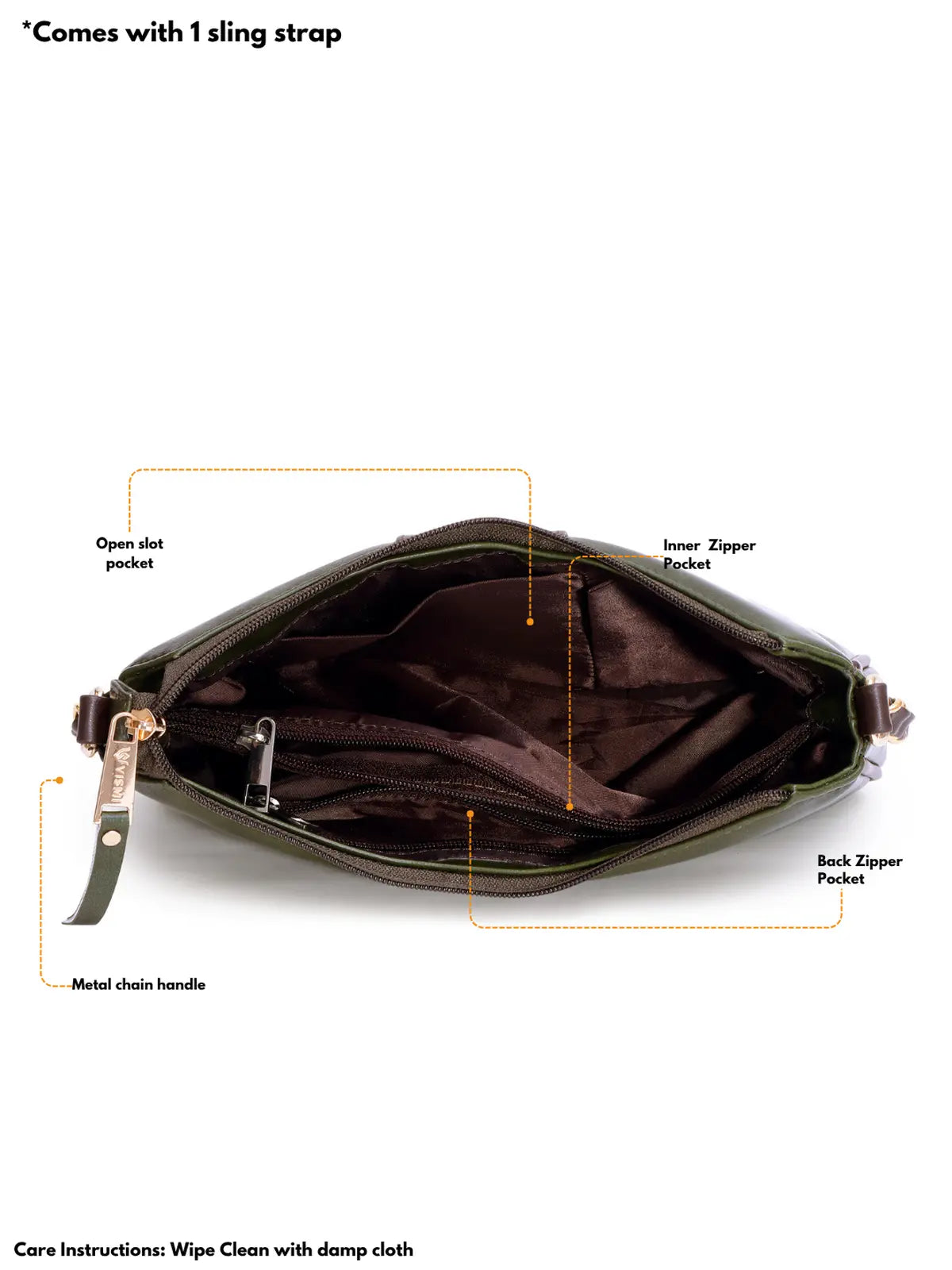 Timeless Glam Evening Bag - Olive Green