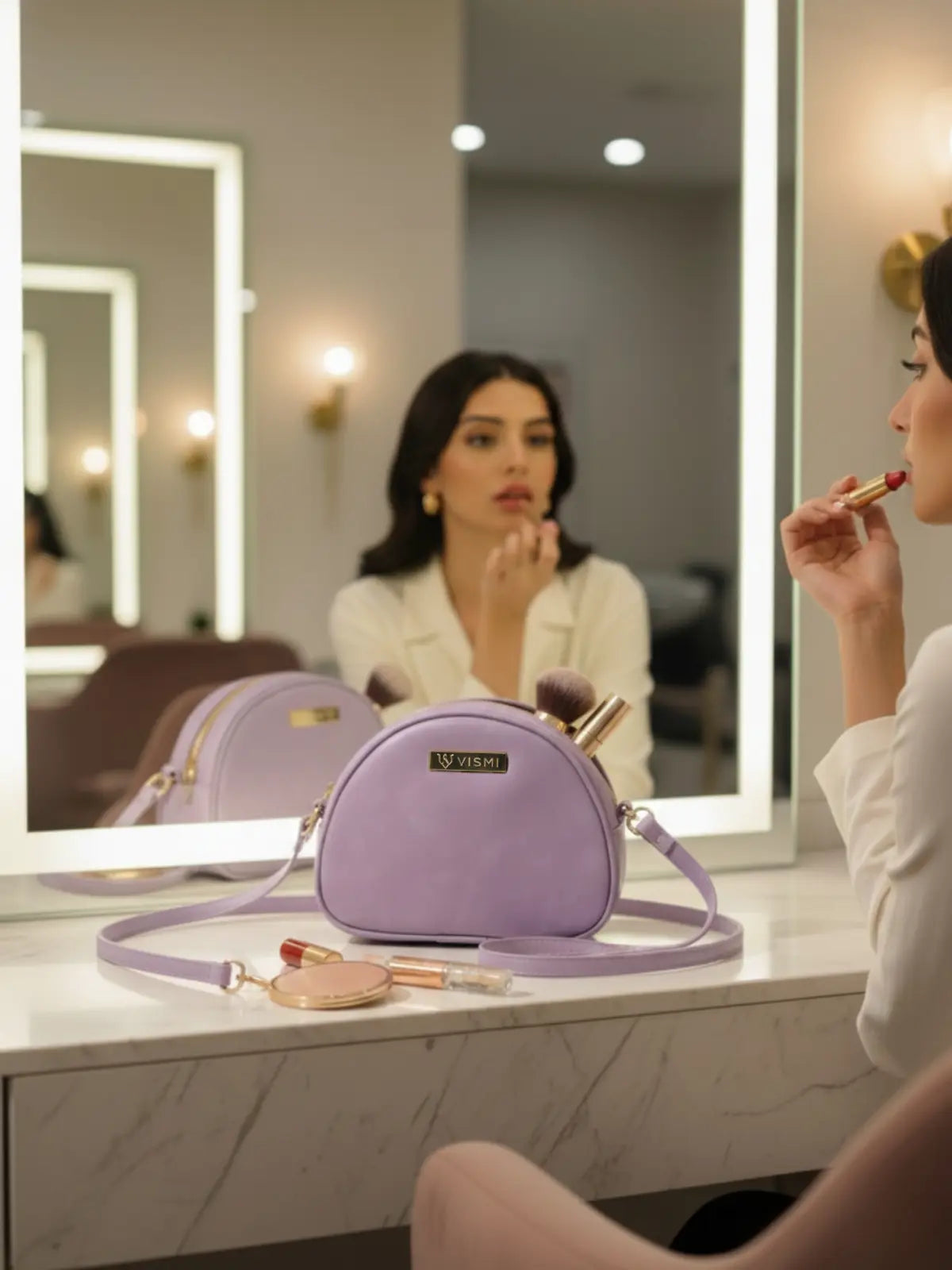 Timeless Chic Women's Sling Bag - Lavender