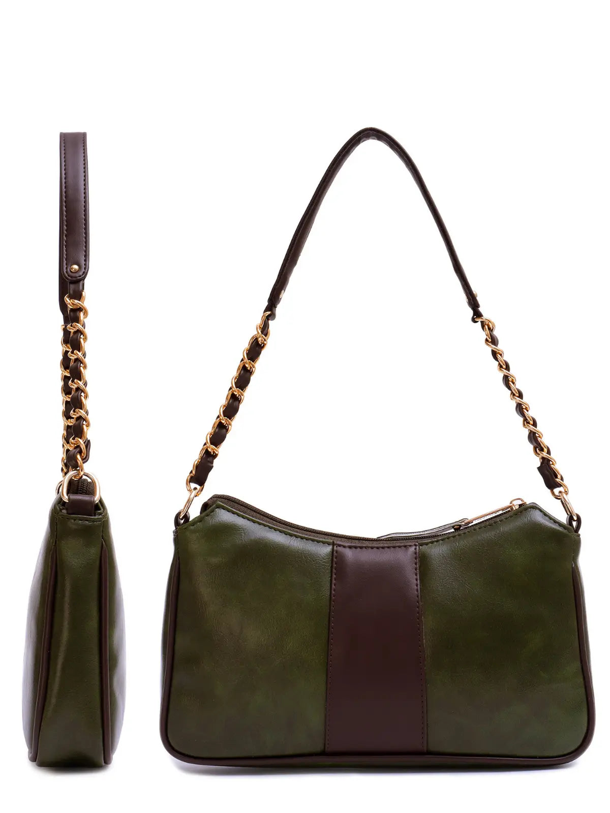 Timeless Glam Evening Bag - Olive Green