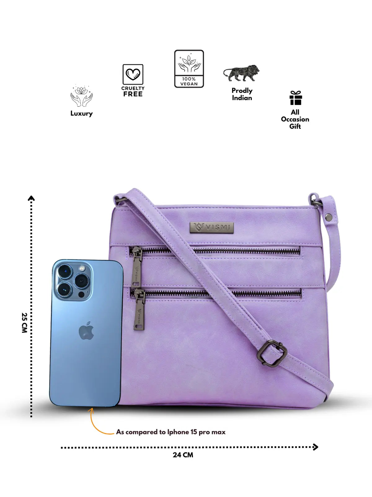 Timeless Versa Women's Sling Bag - Lavender