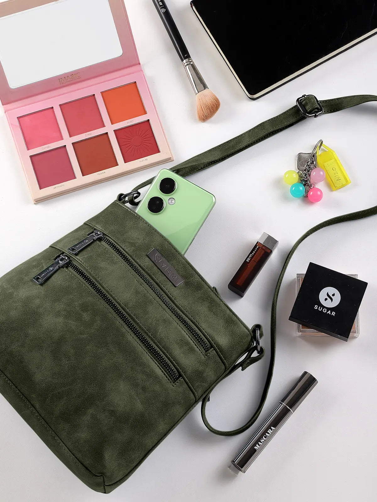 Timeless Versa Women's Sling Bag - Olive Green