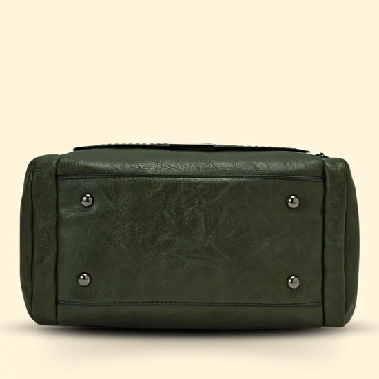 Timeless Mystique Satchel Handbag Olive Green Interior
