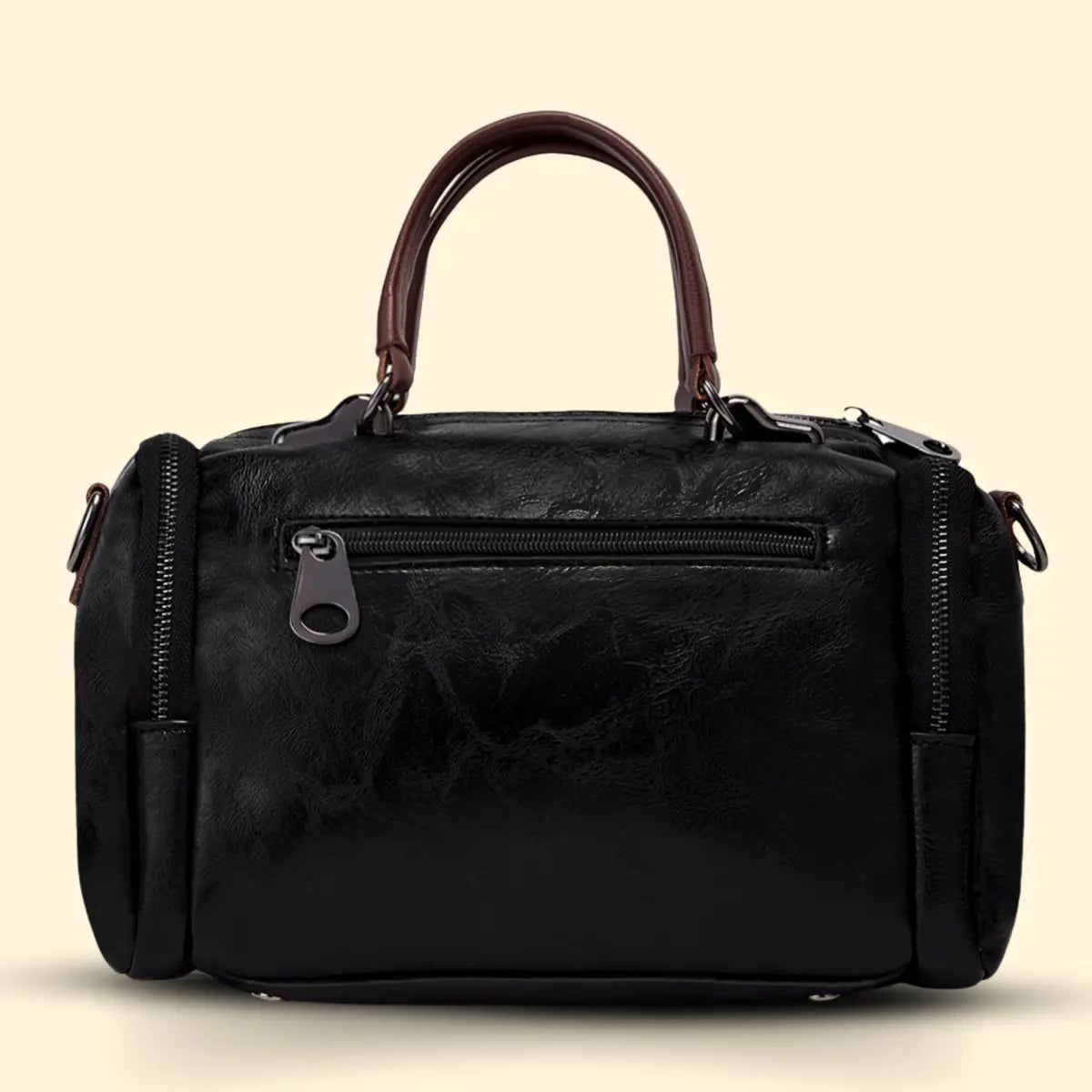 Timeless Mystique Satchel Handbag - Black