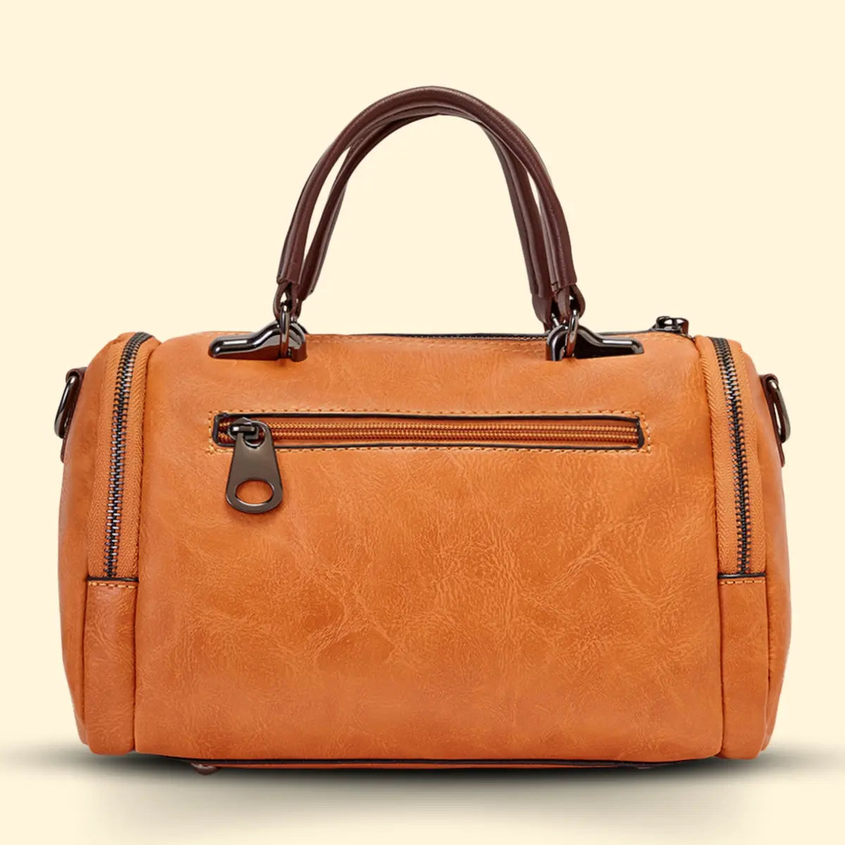 Timeless Mystique Satchel Handbag - Tan