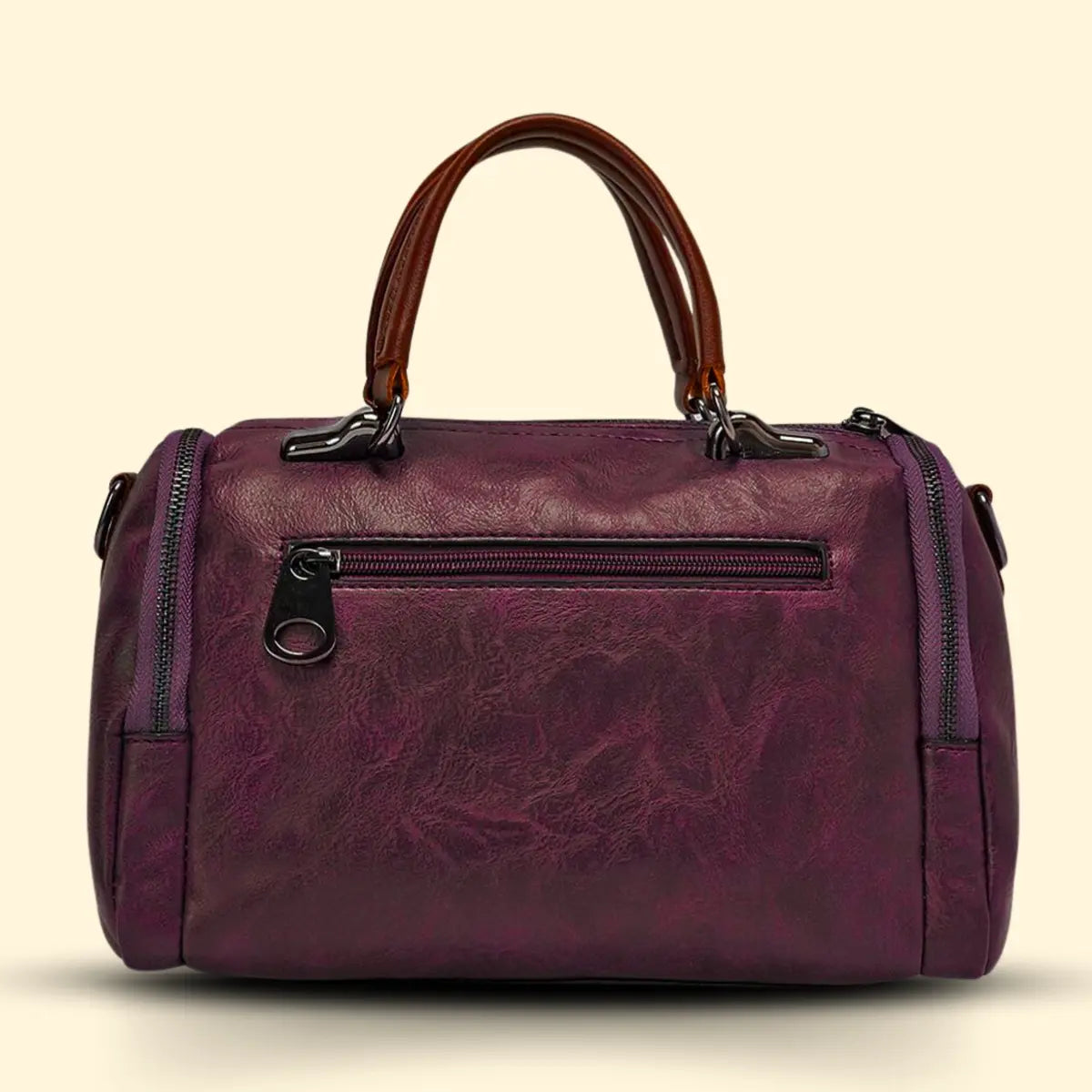 Timeless Mystique Satchel Handbag - Wine