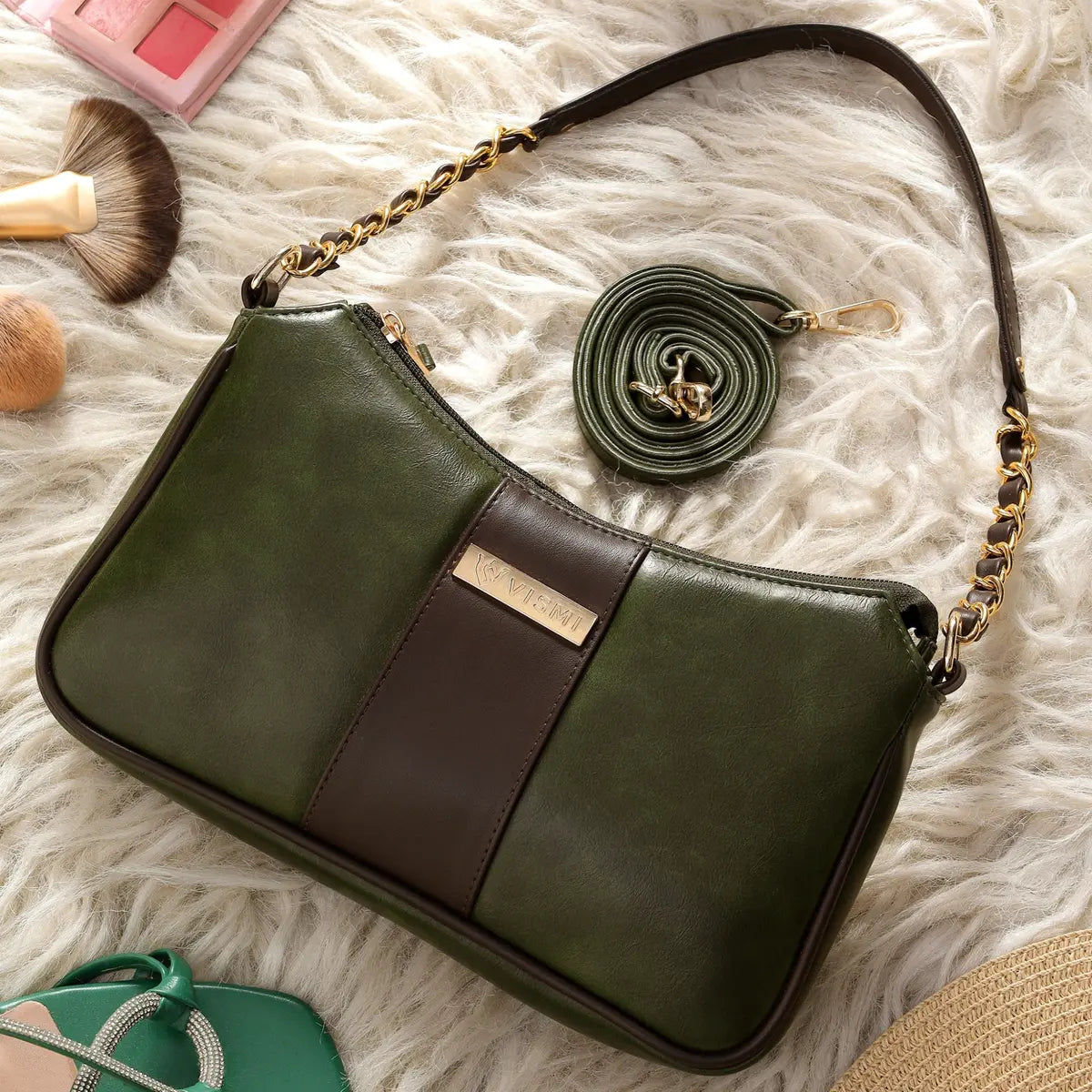 Special Rakhi Gift Combo - Men Sling Bag + Women Handbag