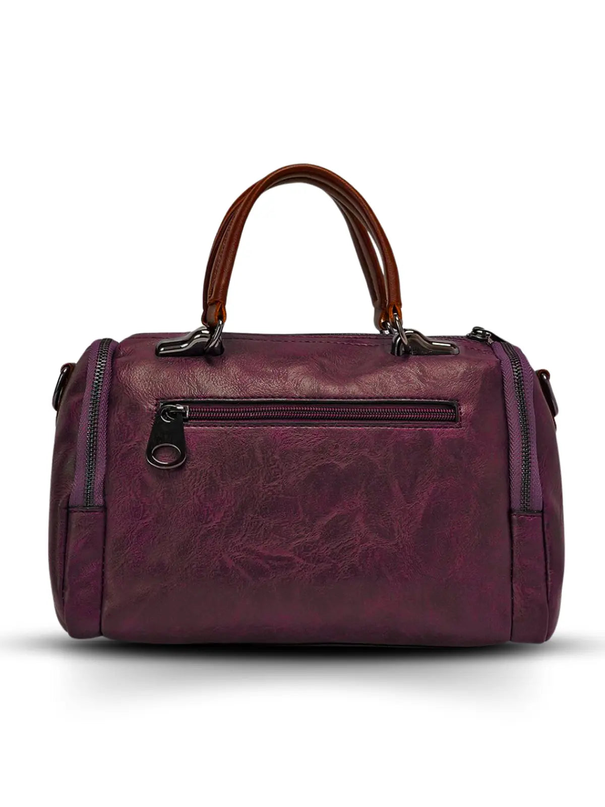 Timeless Mystique Satchel Handbag - Wine