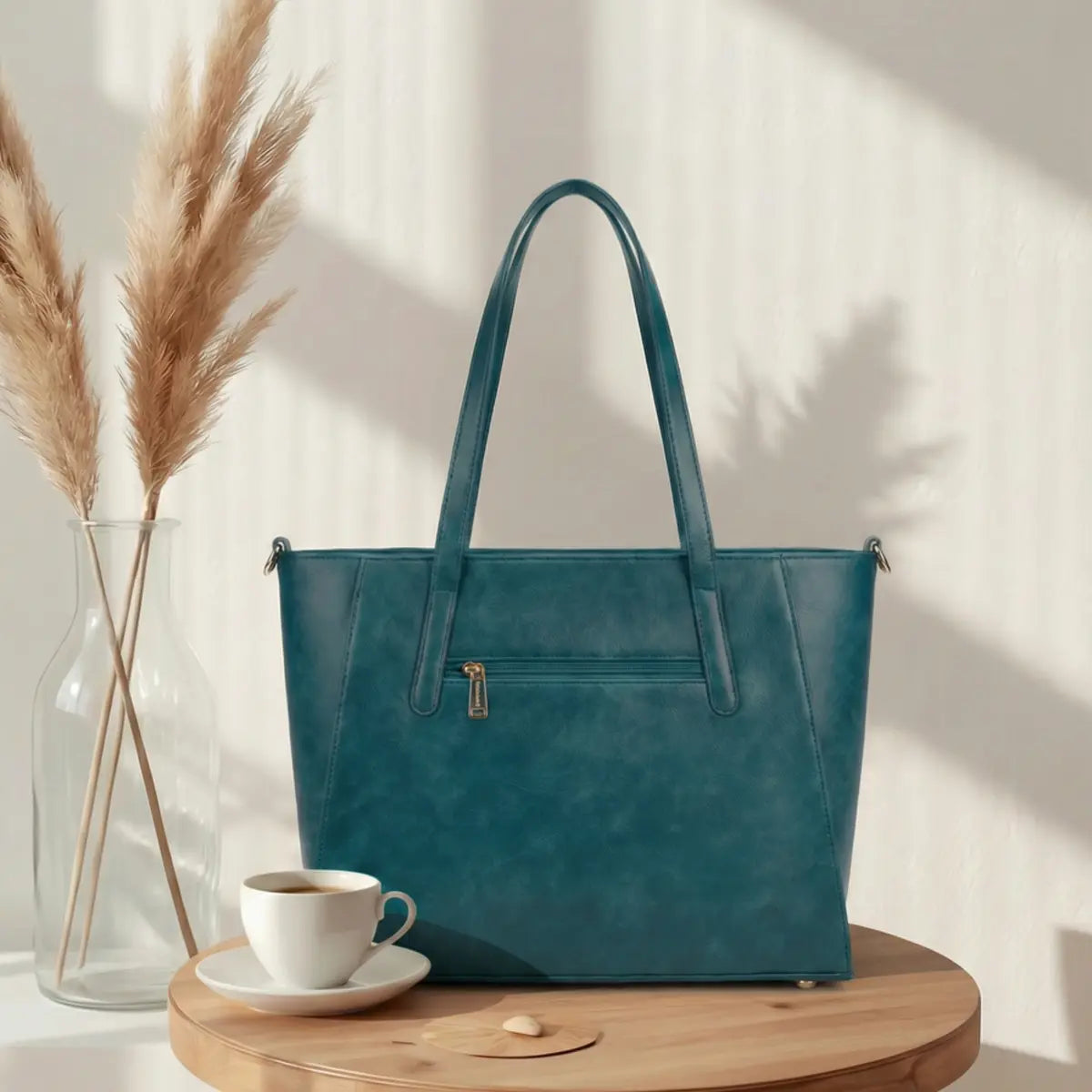 Timeless Contour Laptop Handbags - Teal Blue
