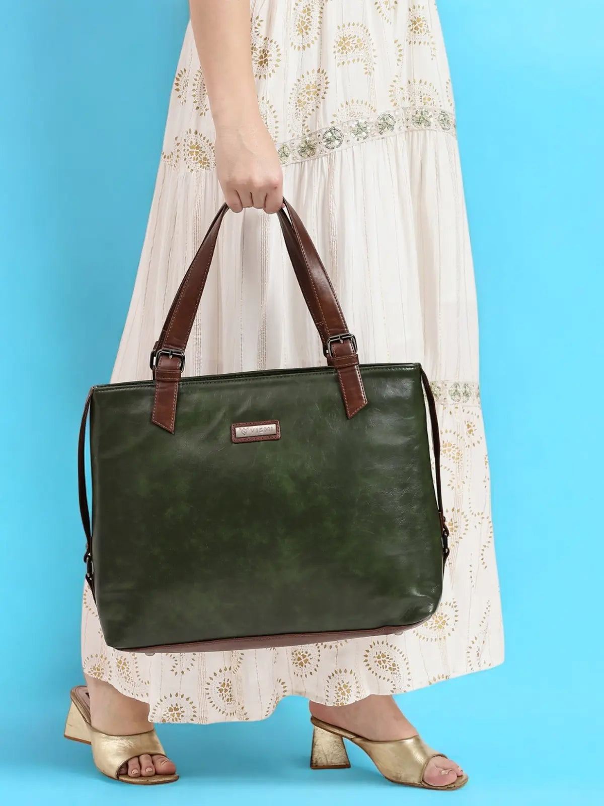 Timeless Classic Work Tote Bag - Olive Green