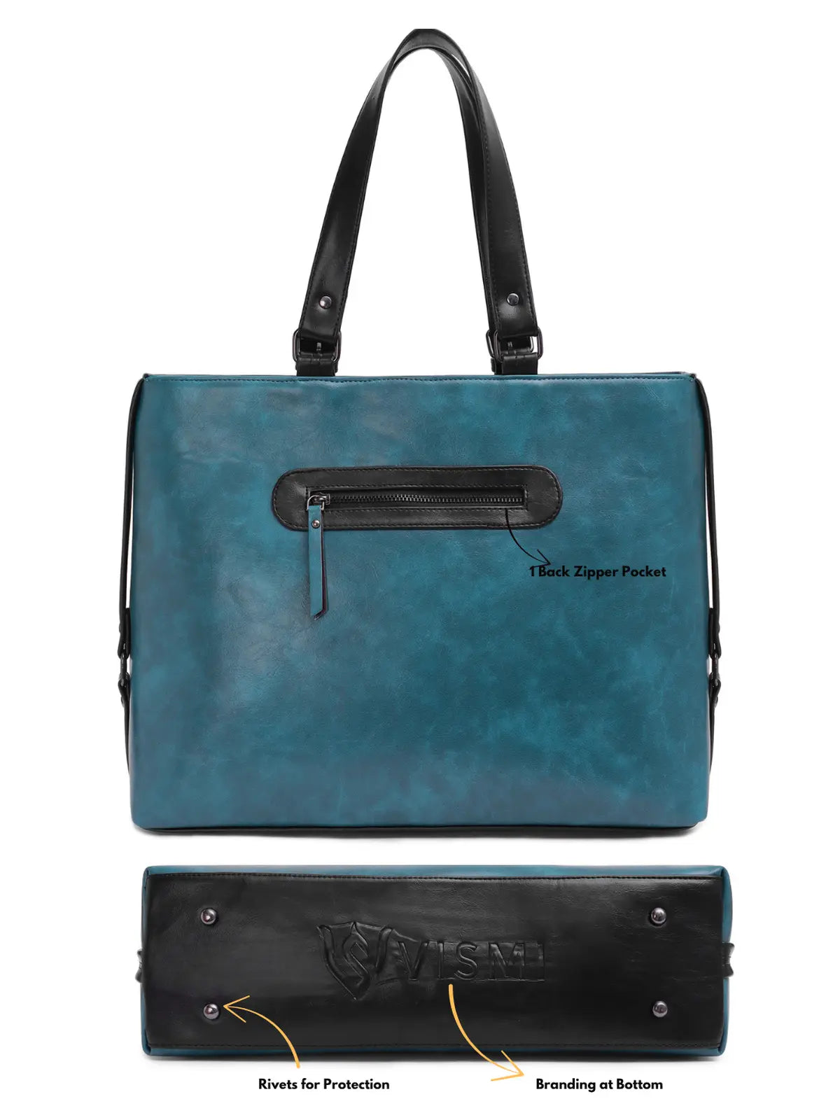 Timeless Classic Work Tote Bag - Teal blue