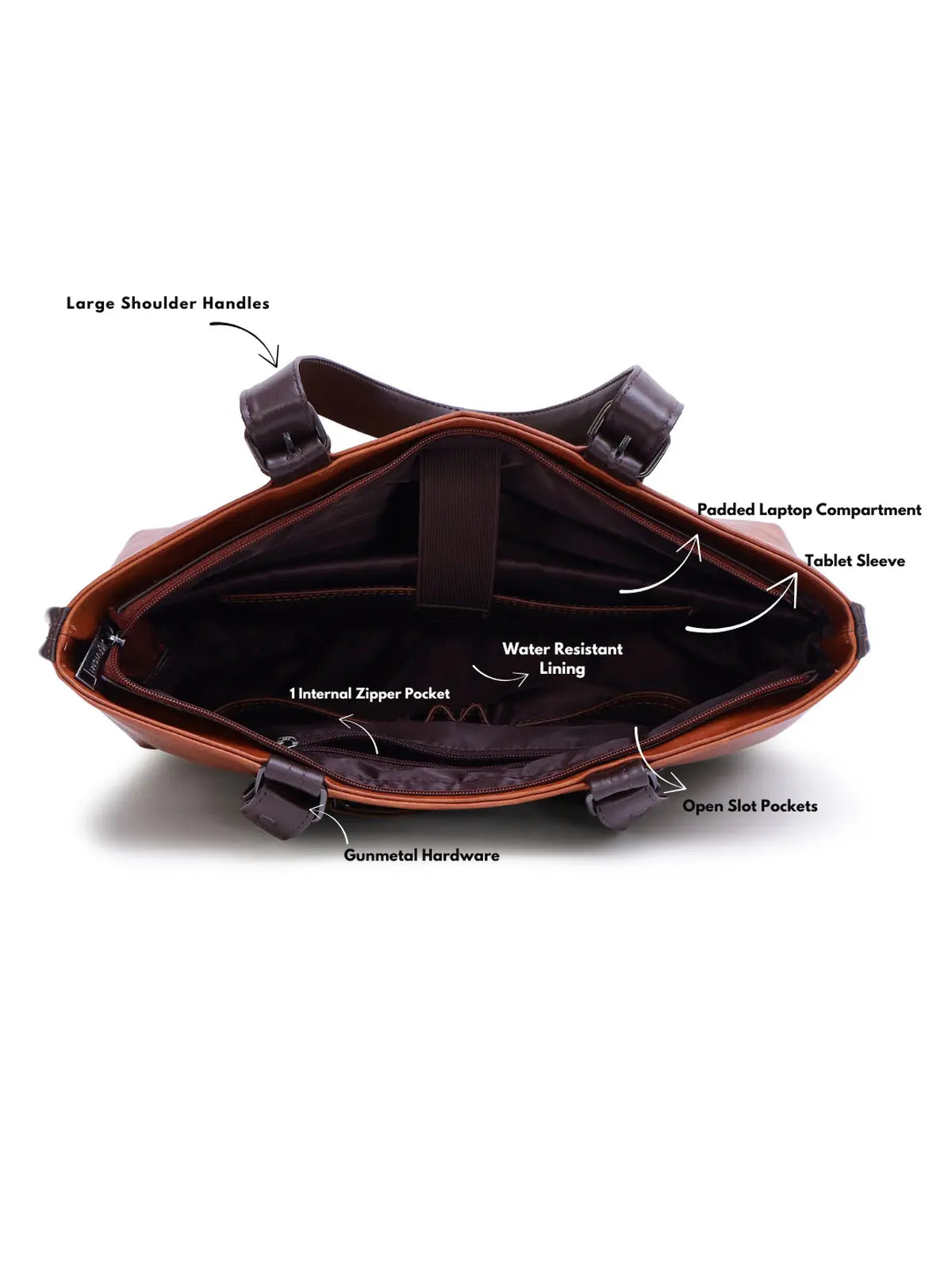 Timeless Classic Work Tote Bag - Tan