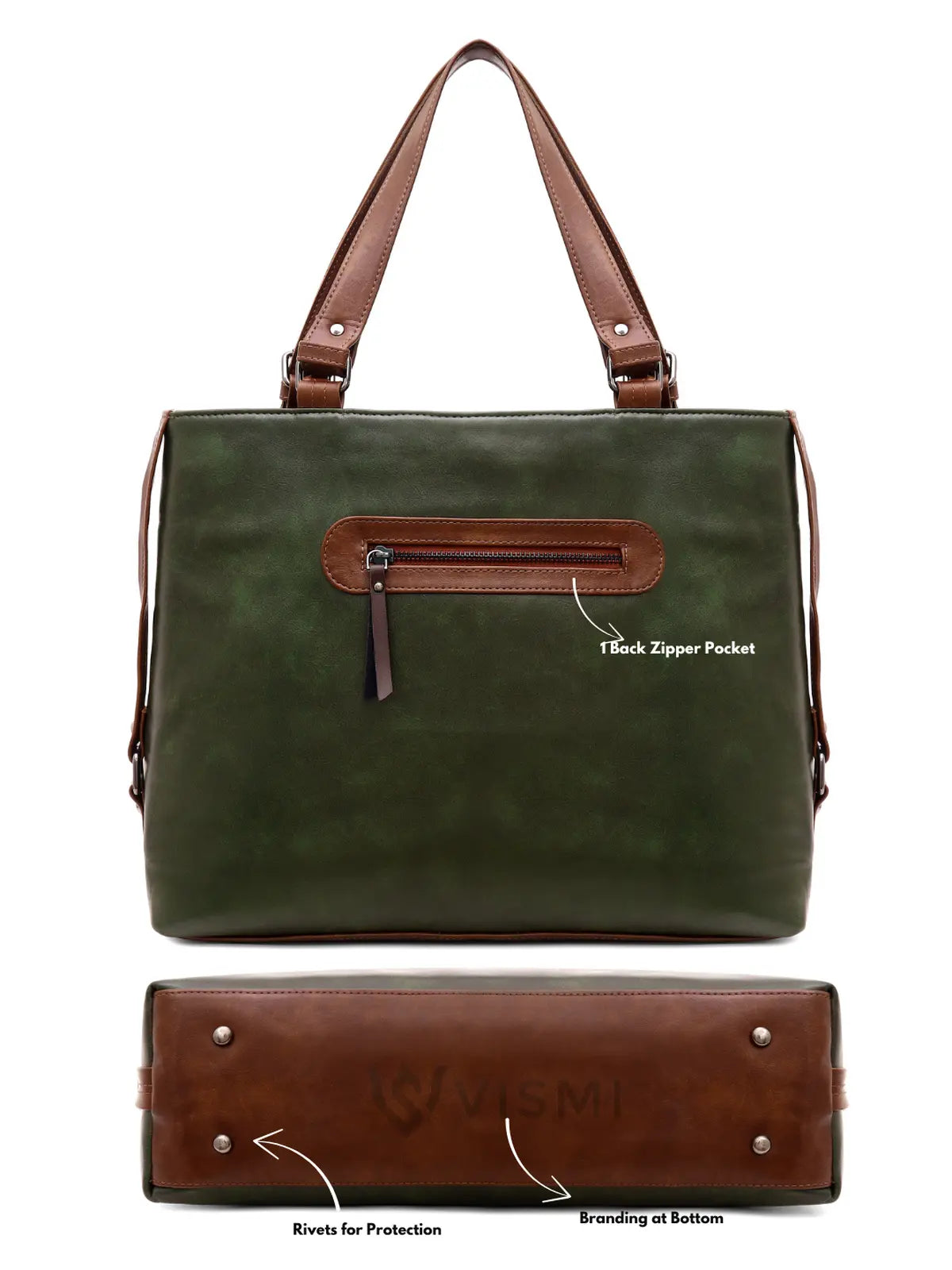 Timeless Classic Work Tote Bag - Olive Green