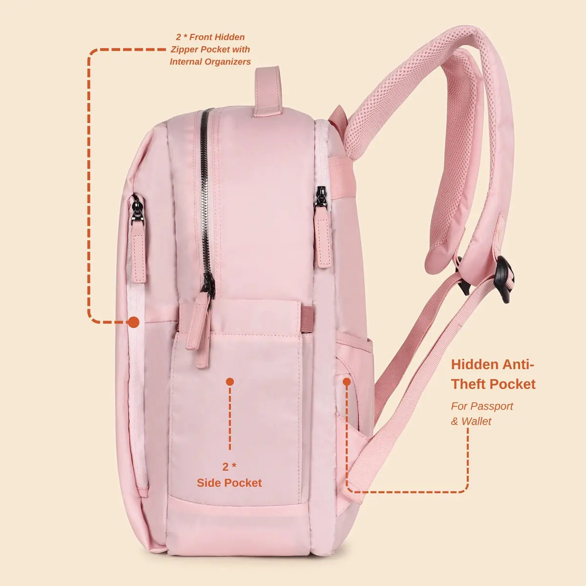 Classic-Pink-Laptop-Backpack–Everyday-Essentials-Professional-Work-Bag
