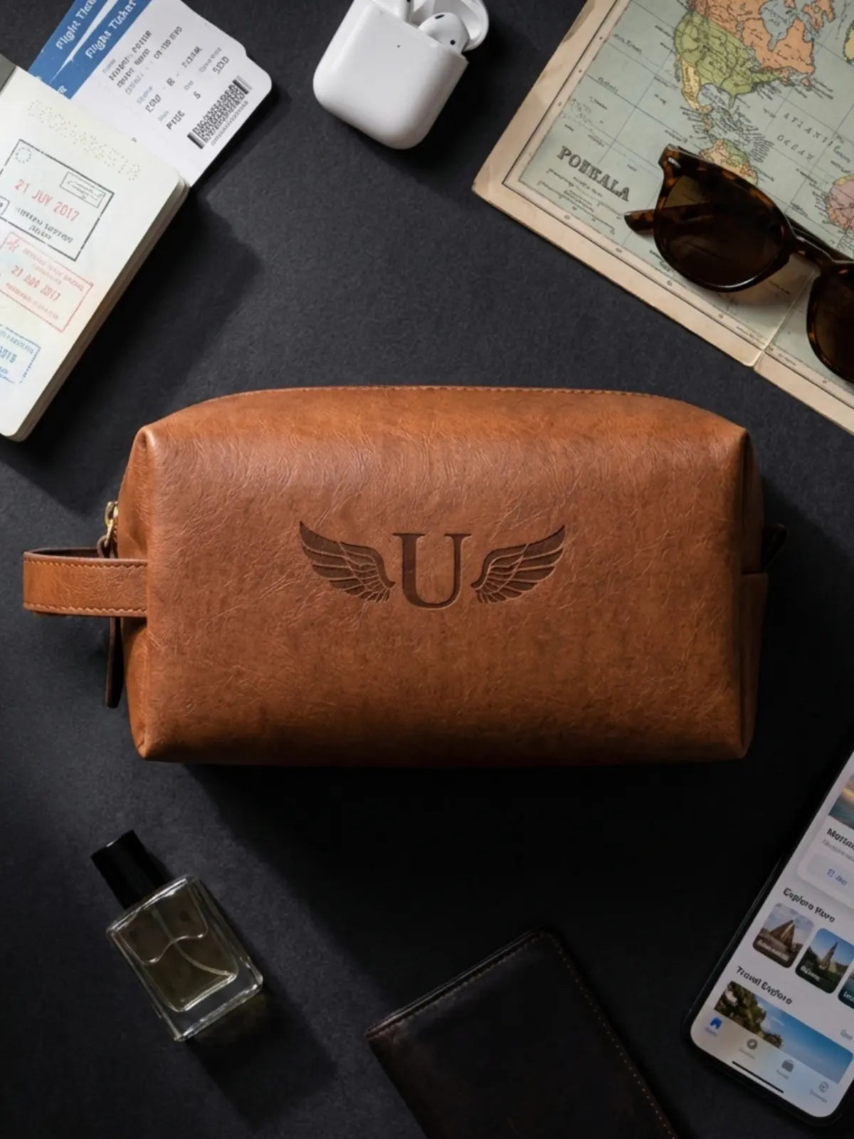 Formé Travel Pouch - Tan