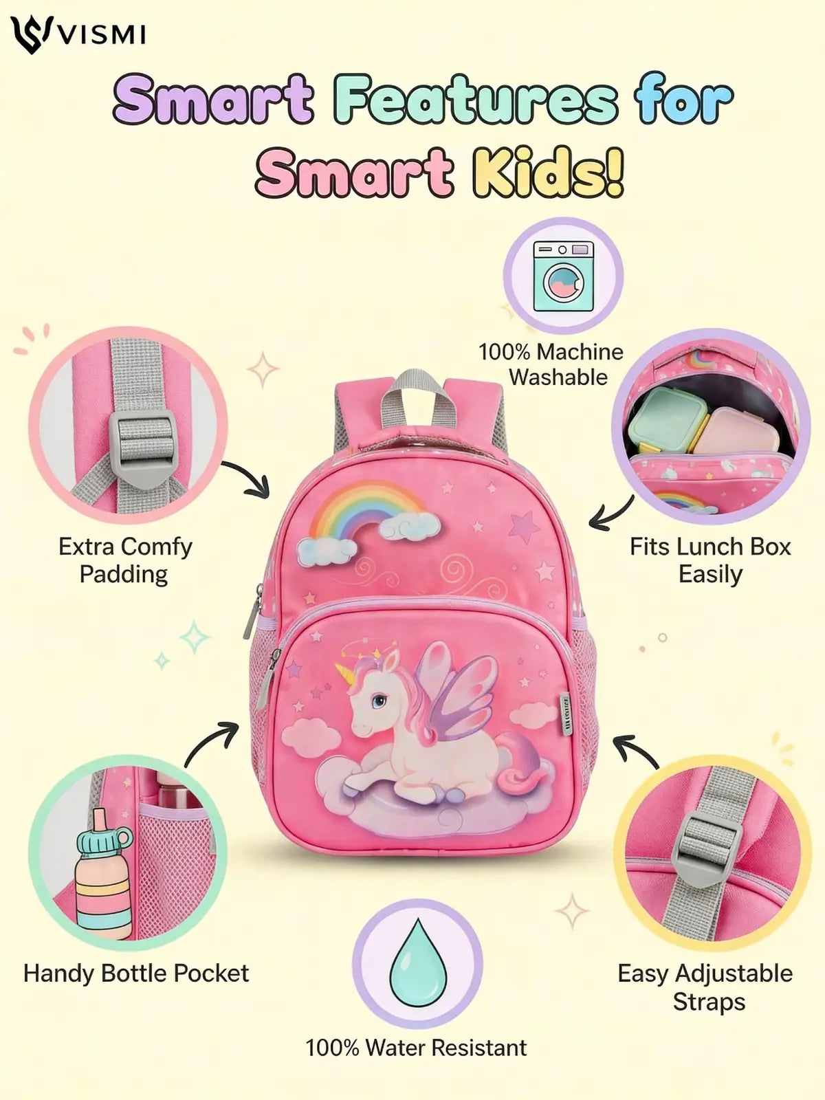 Everyday Essentials Pre School Bag - Unicorn