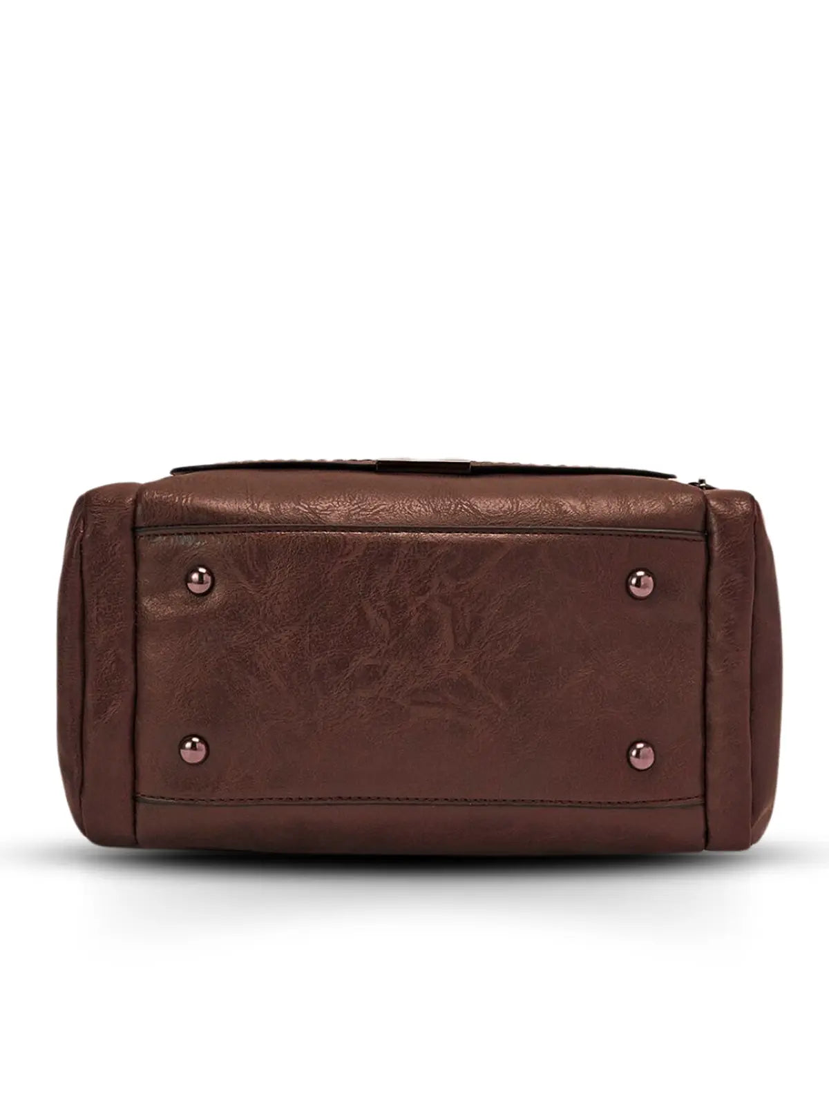 Timeless Mystique Satchel Handbag - Coffee Brown