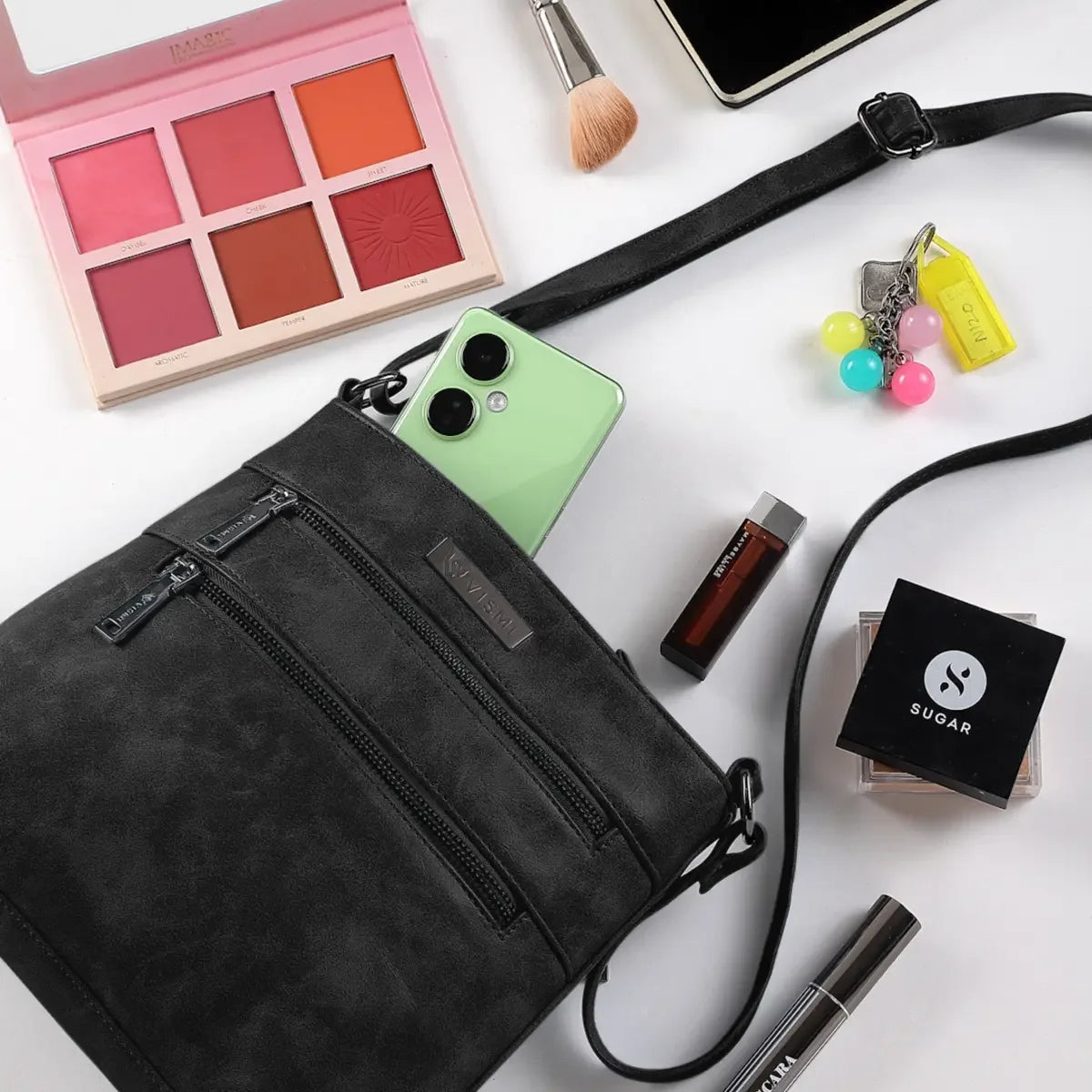 timeless-versa-vegan-leather-sling-bag-black