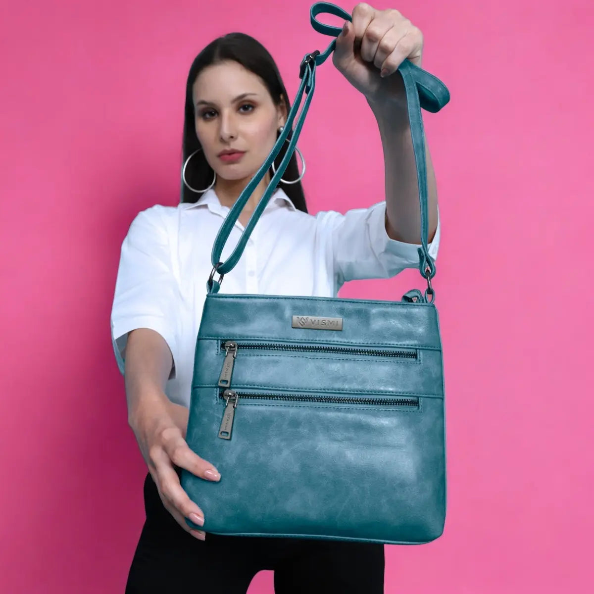 Timeless Versa Women's Sling Bag - Teal Blue