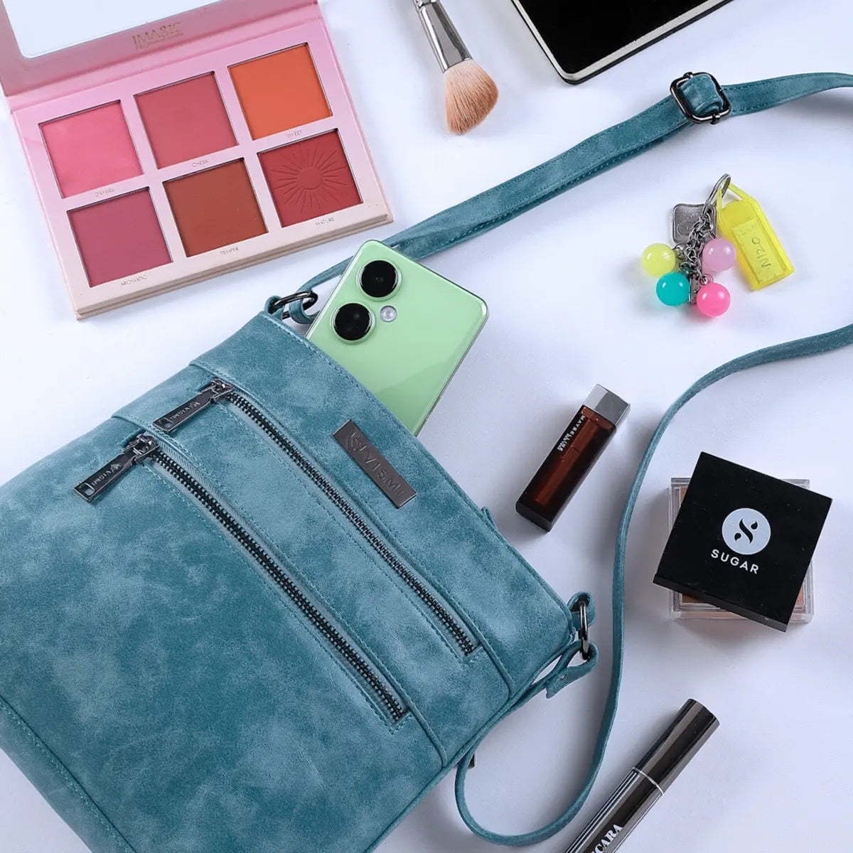 Timeless Versa Women's Sling Bag - Teal Blue