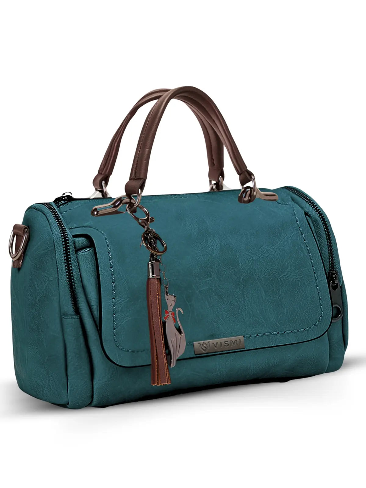 Timeless Mystique Satchel Handbag - Teal Blue