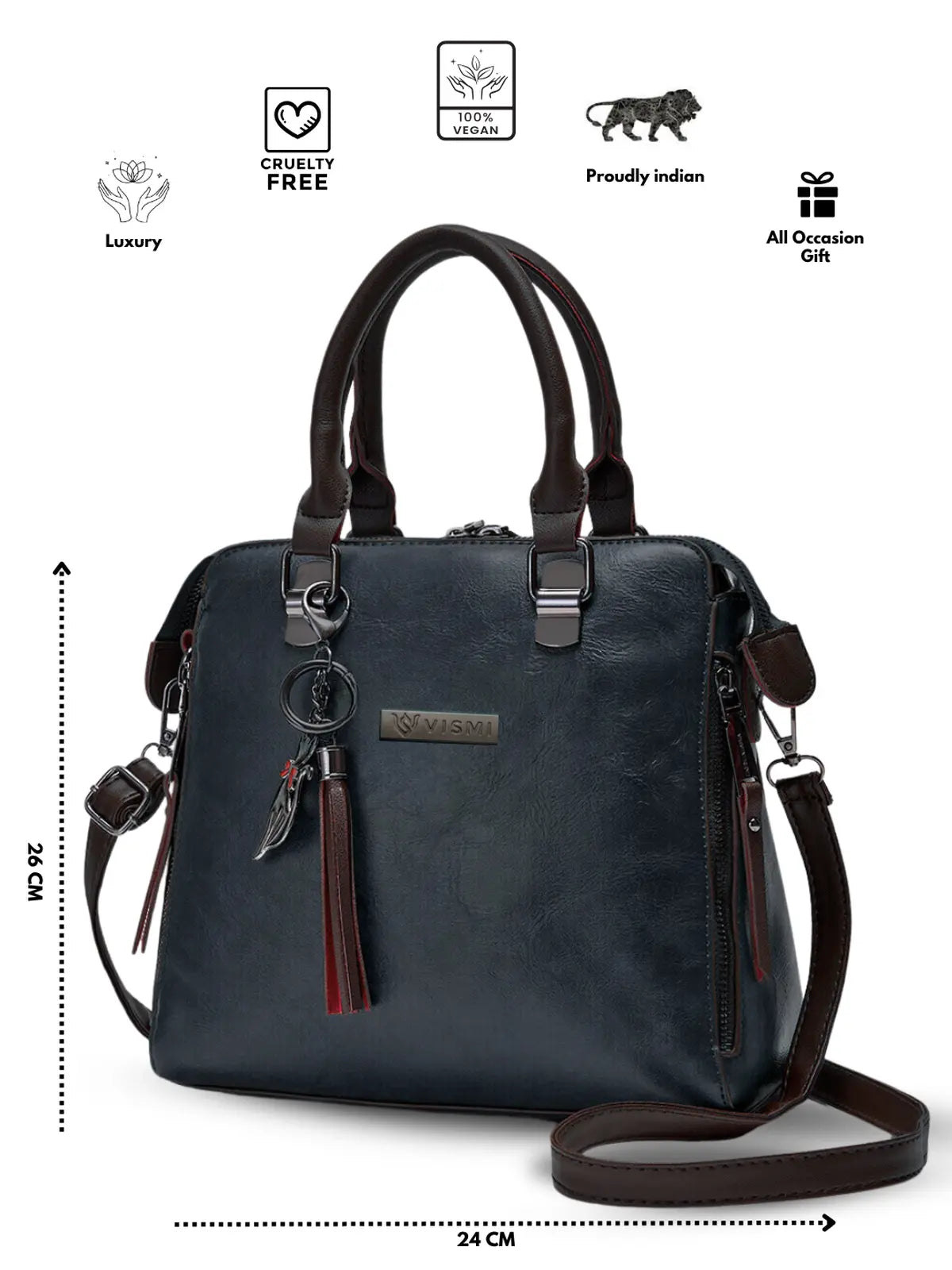 Timeless Elegance Satchel Handbag - Black