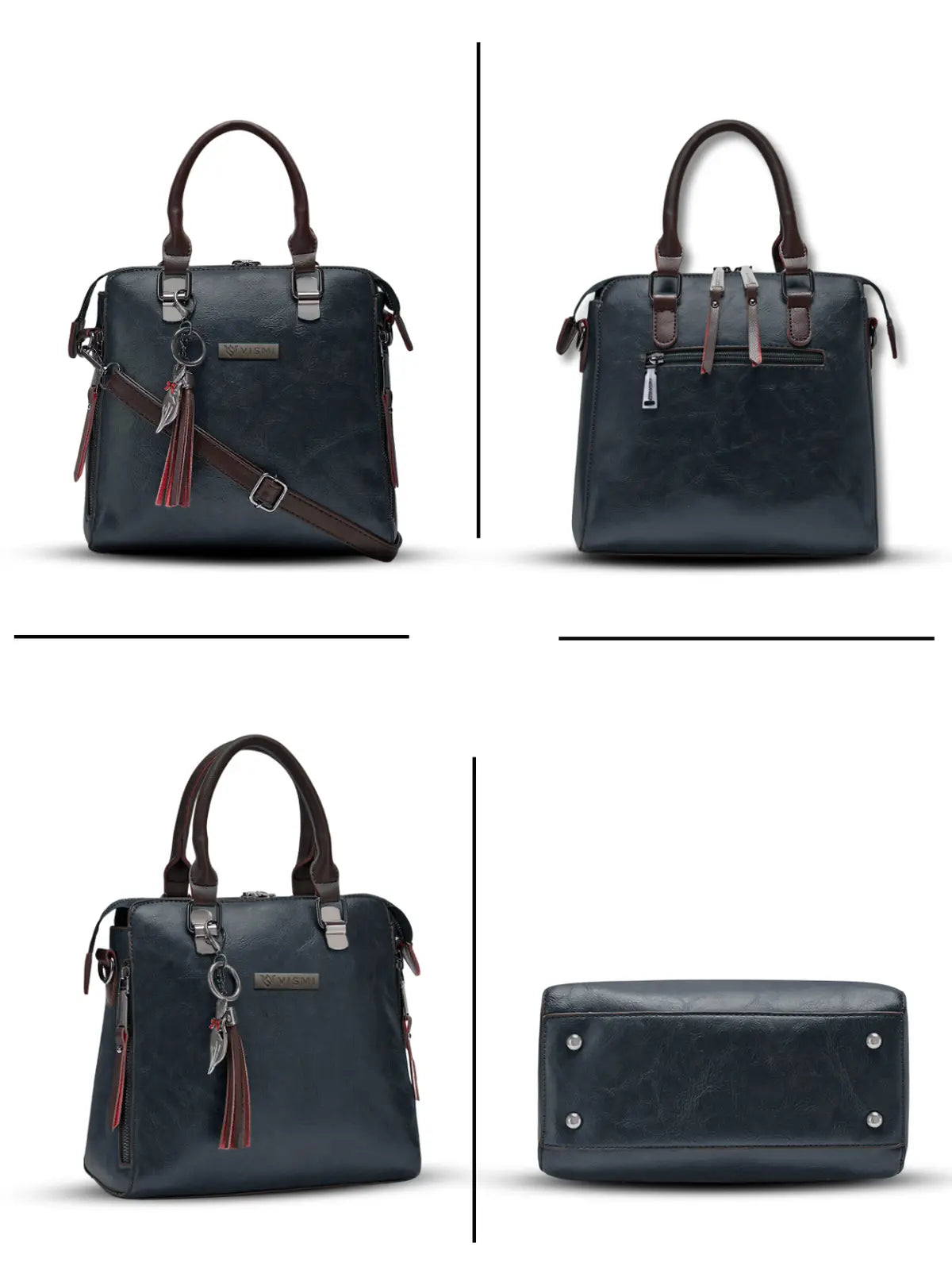 Timeless Elegance Satchel Handbag - Black