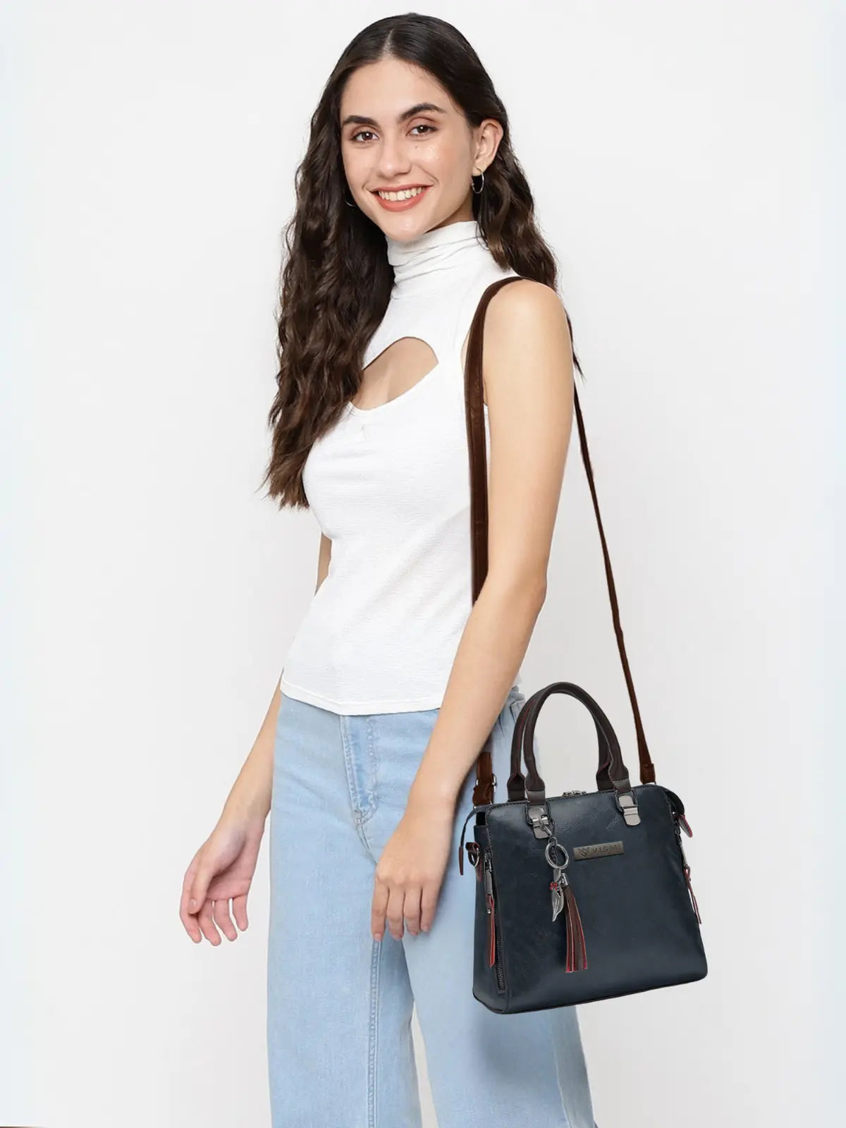 Timeless Elegance Satchel Handbag - Black